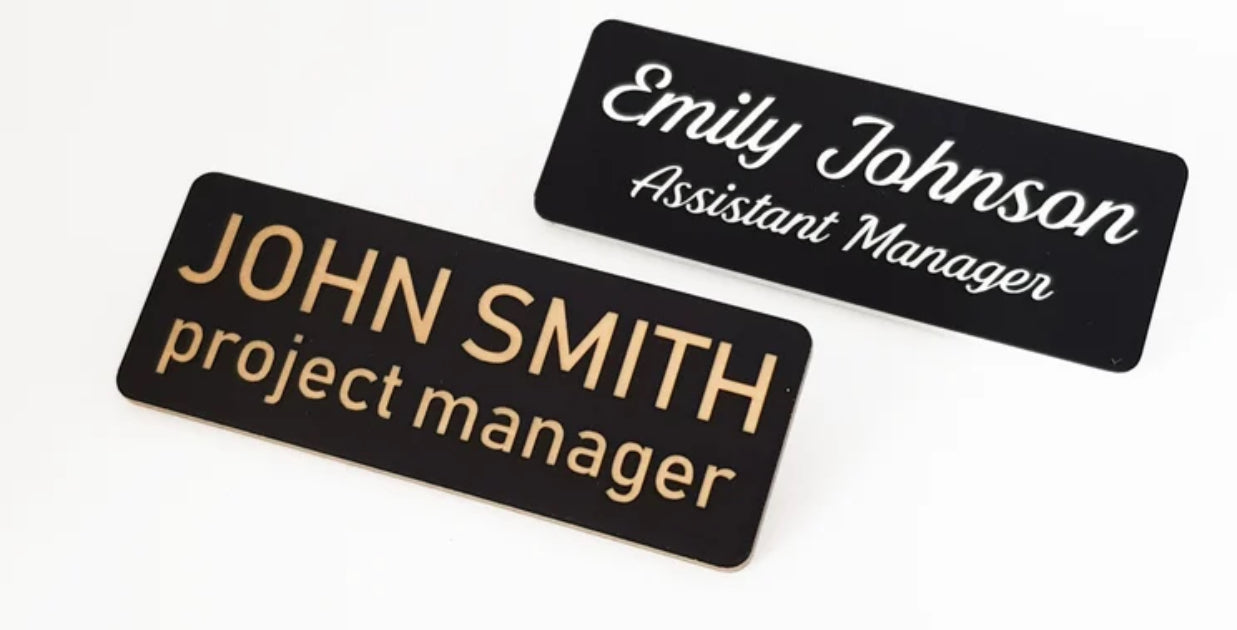 Custom Laser Engraved Name Tag