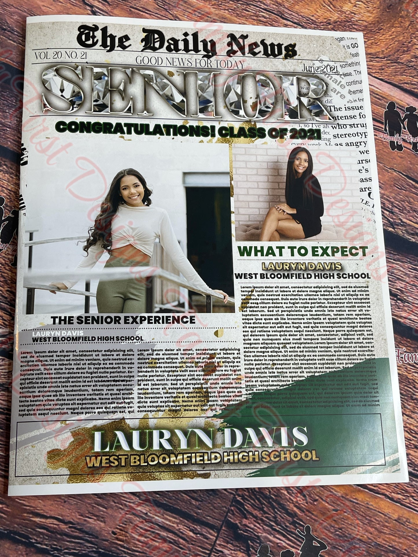 Custom Graduation Newsletter
