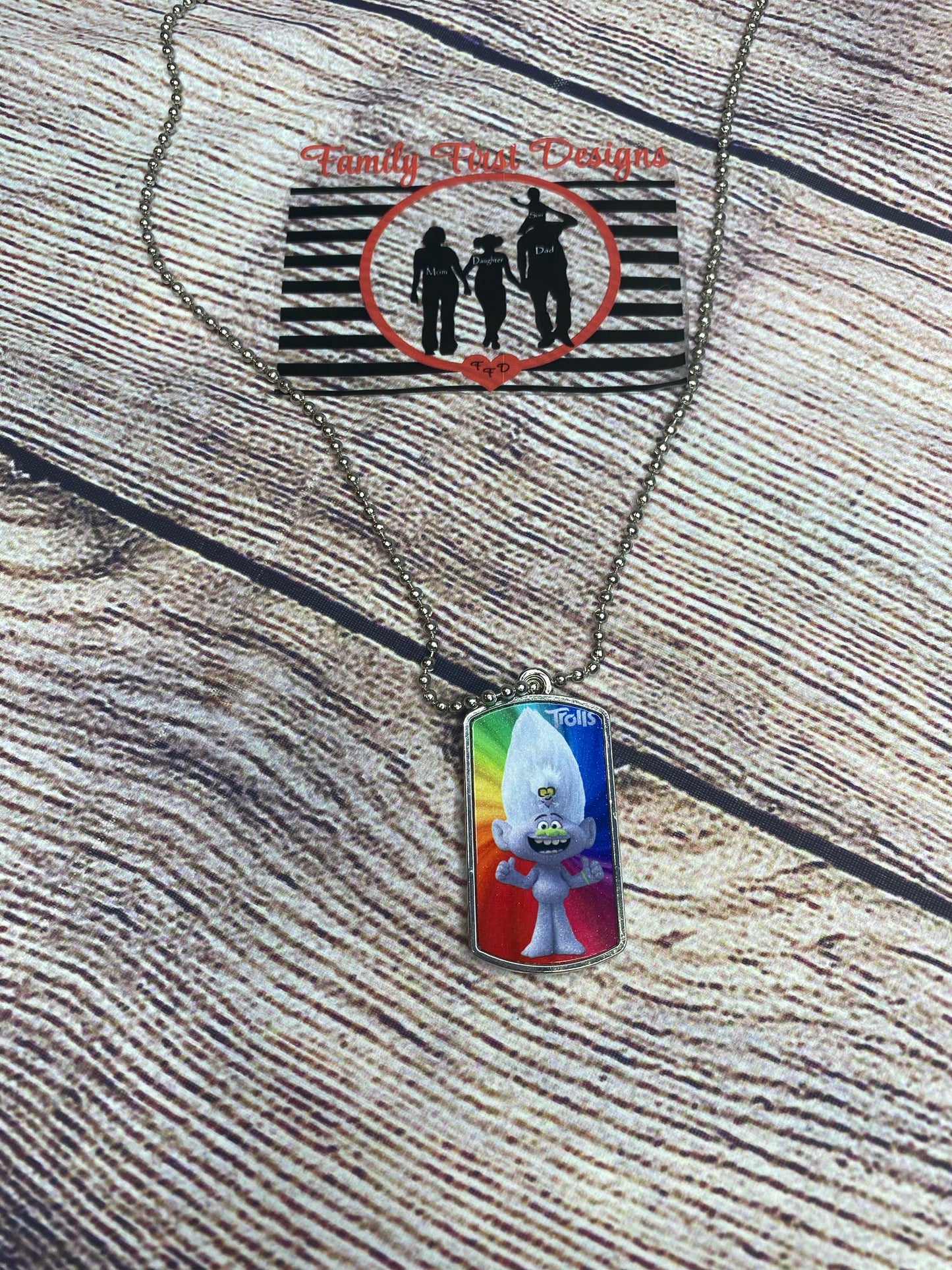 Premium Photo Dog Tag w/ necklace