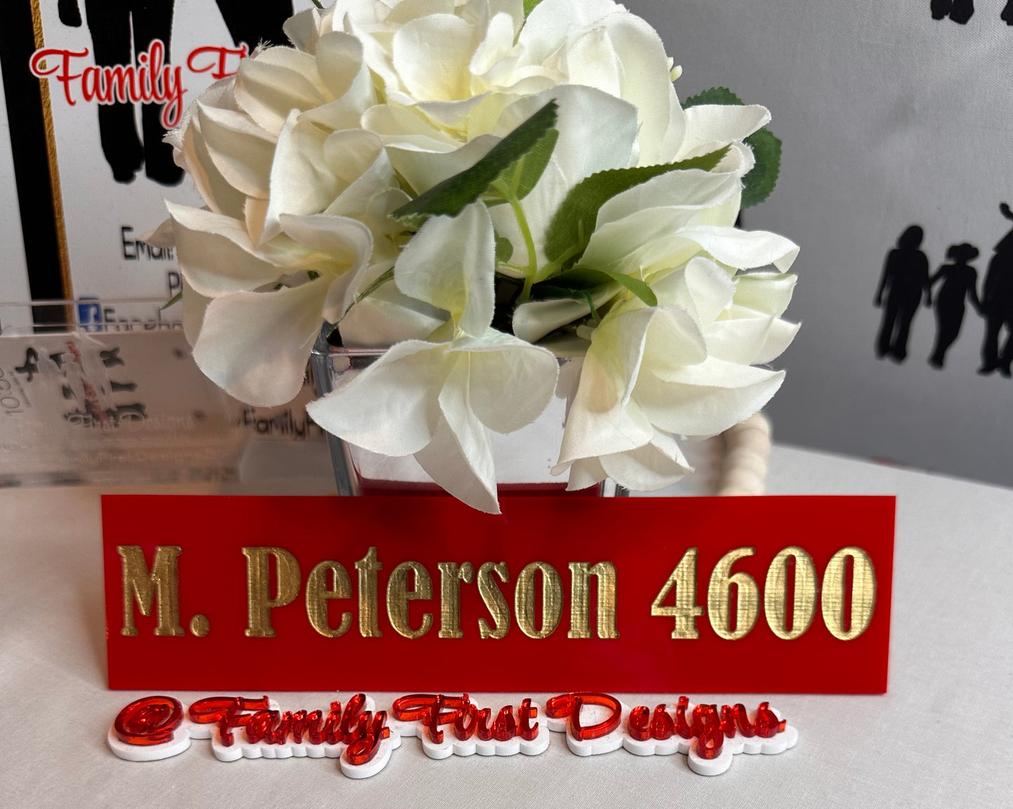 Custom Engraved Acrylic Name Plate