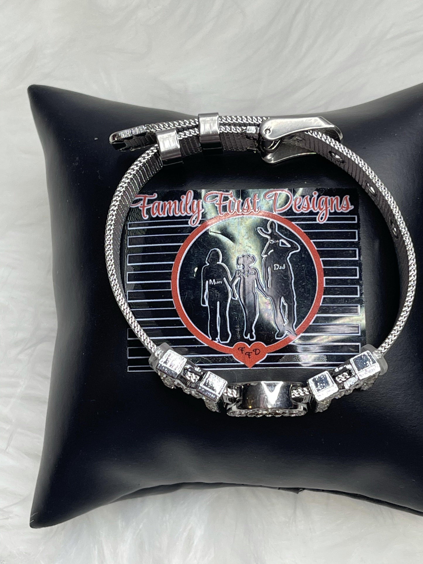 Mom Bling Photo Bracelet - Family First Designs LLC