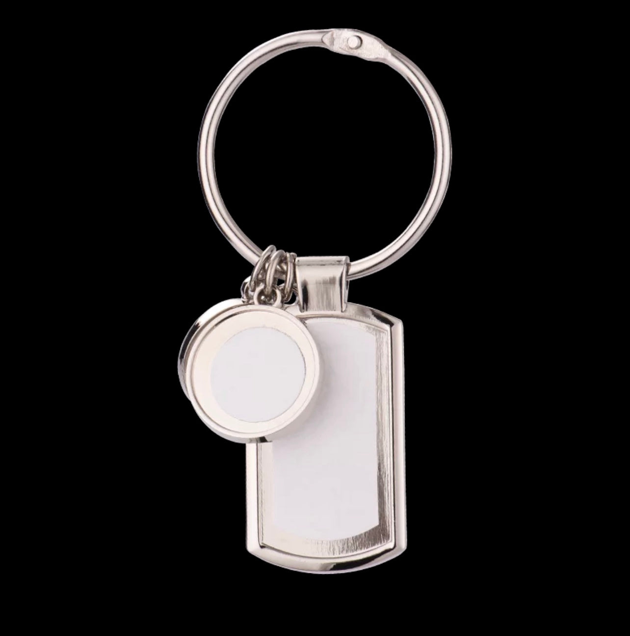 Custom Metal Dog tag Keychain with charms