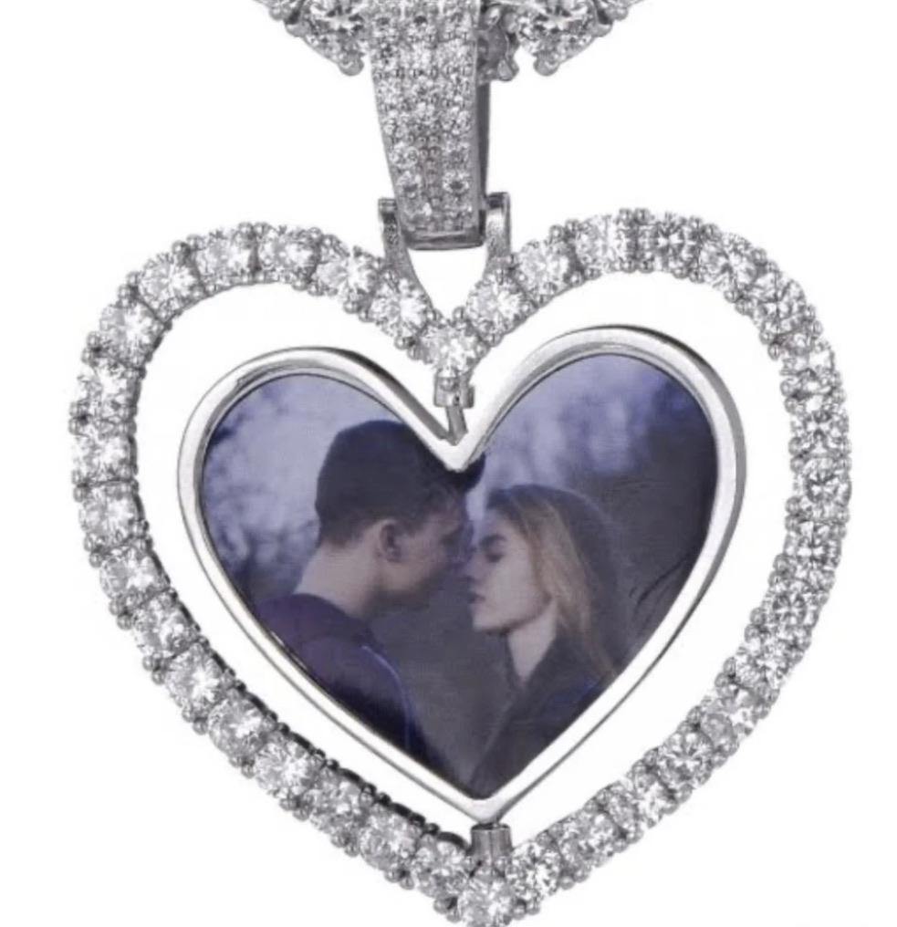 Double Sided Rotating Photo Necklace - Family First Designs LLC