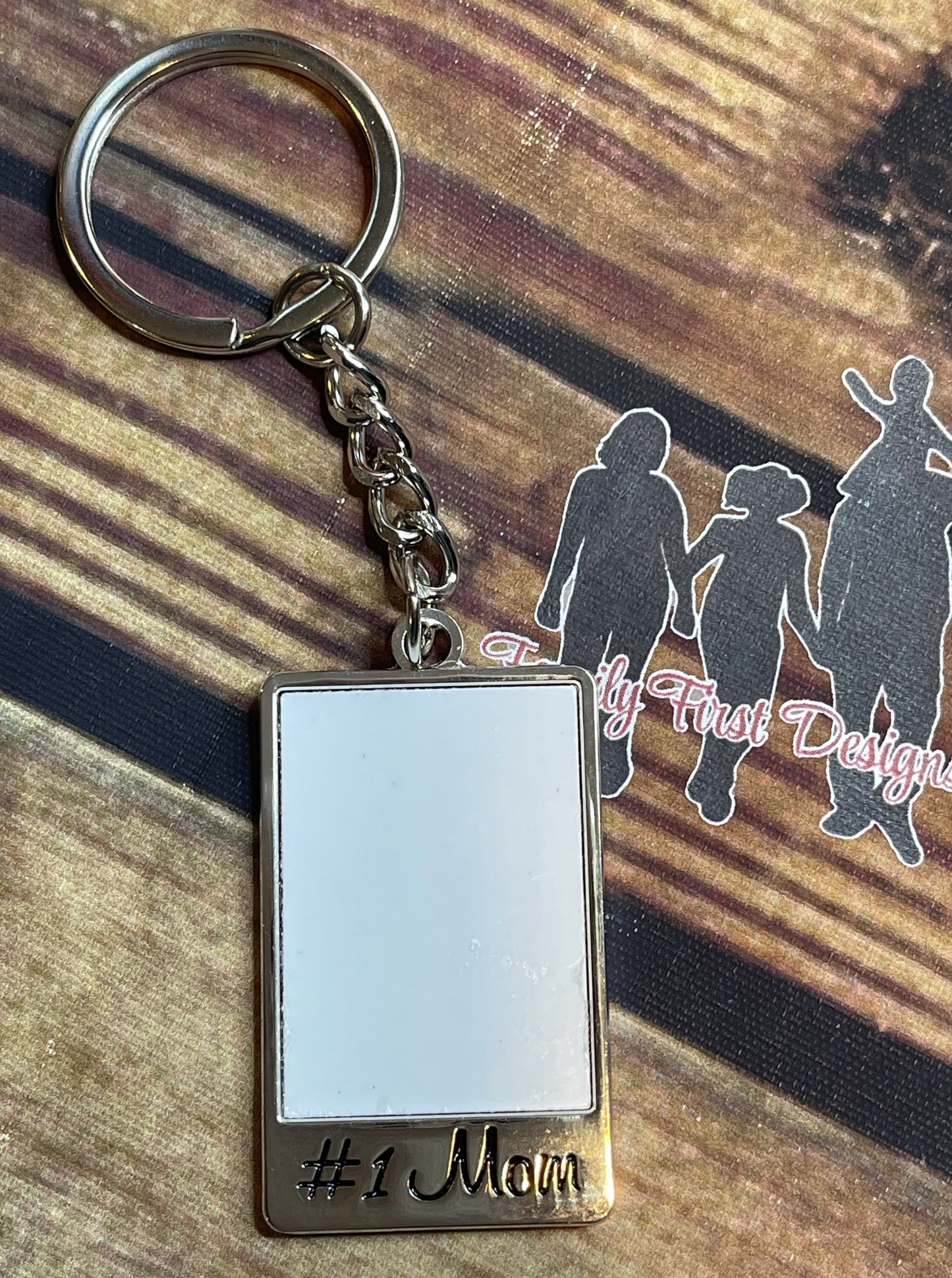 Custom No. 1 Parent Keychain