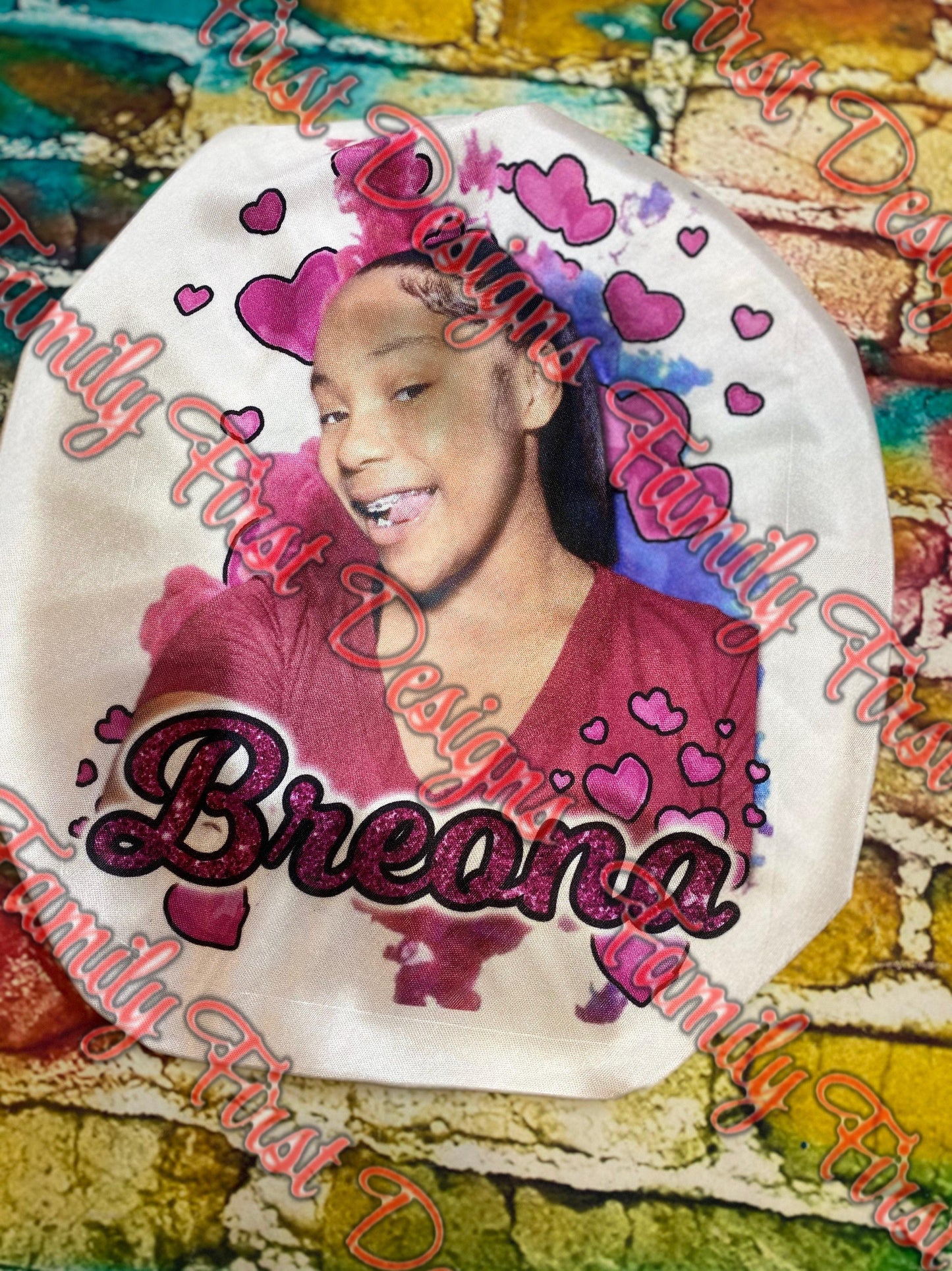 Custom Satin Hair Bonnet - Family First Designs LLC