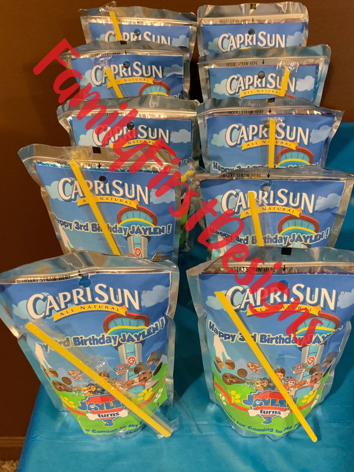 Custom wrapped Drink Pouches