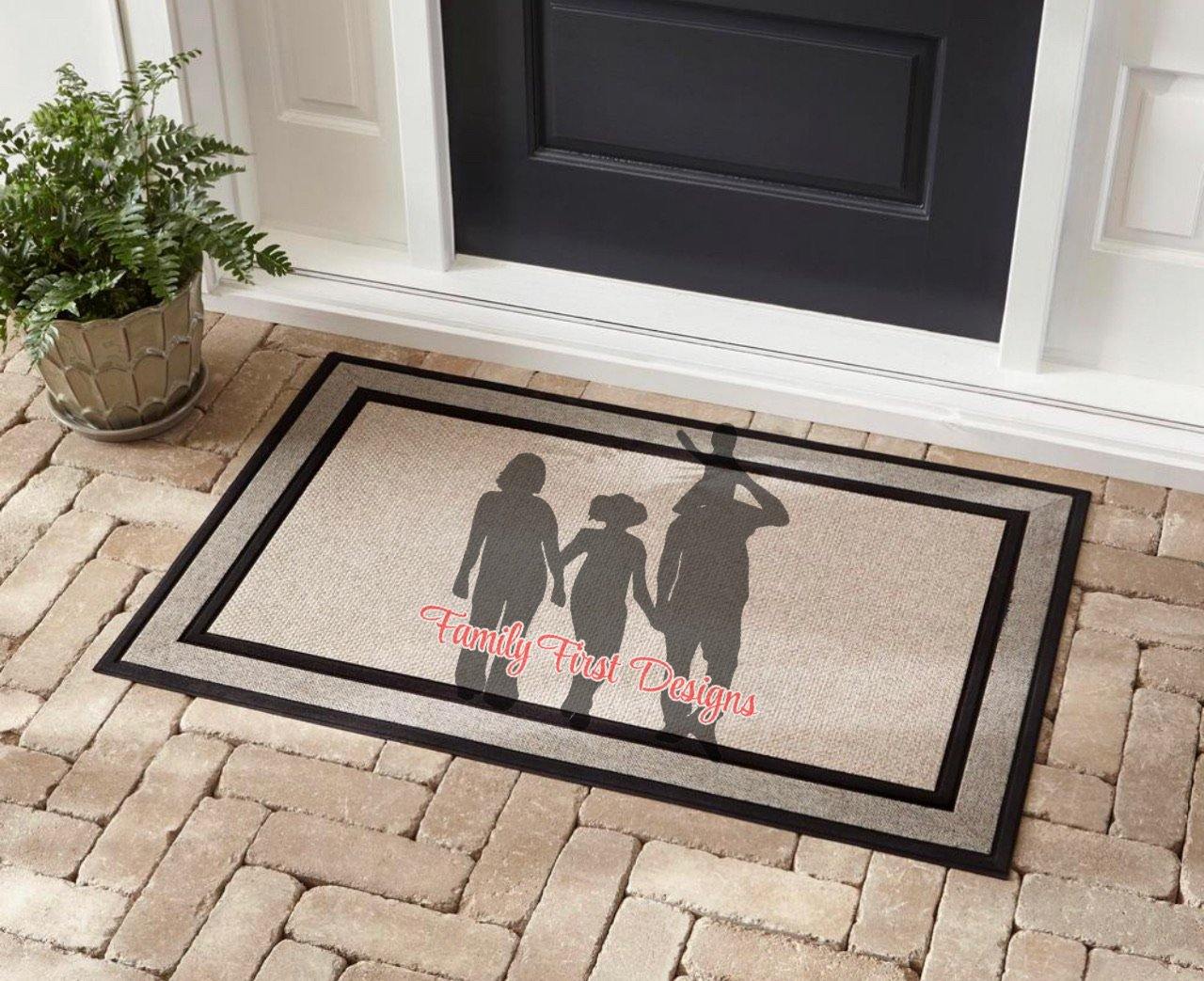 Custom Welcome Mat - Family First Designs LLC