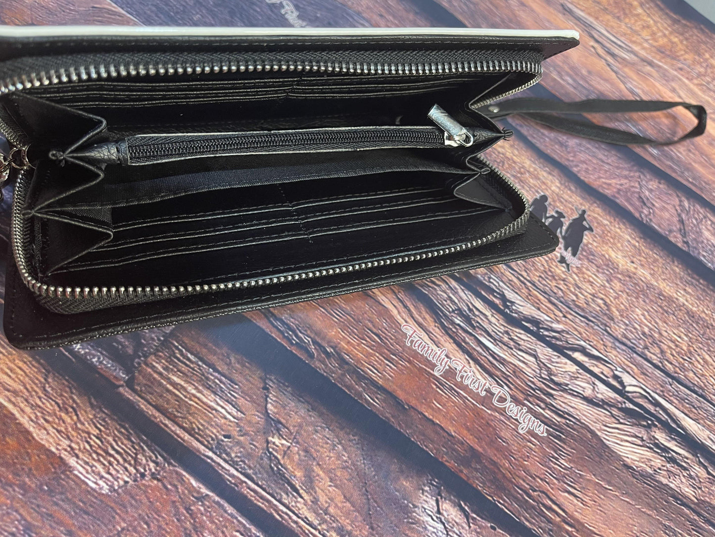 Women's Custom Wallet Wristlet - Family First Designs LLC