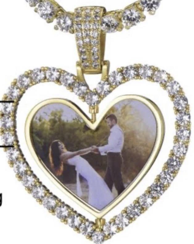 Double Sided Rotating Photo Necklace - Family First Designs LLC