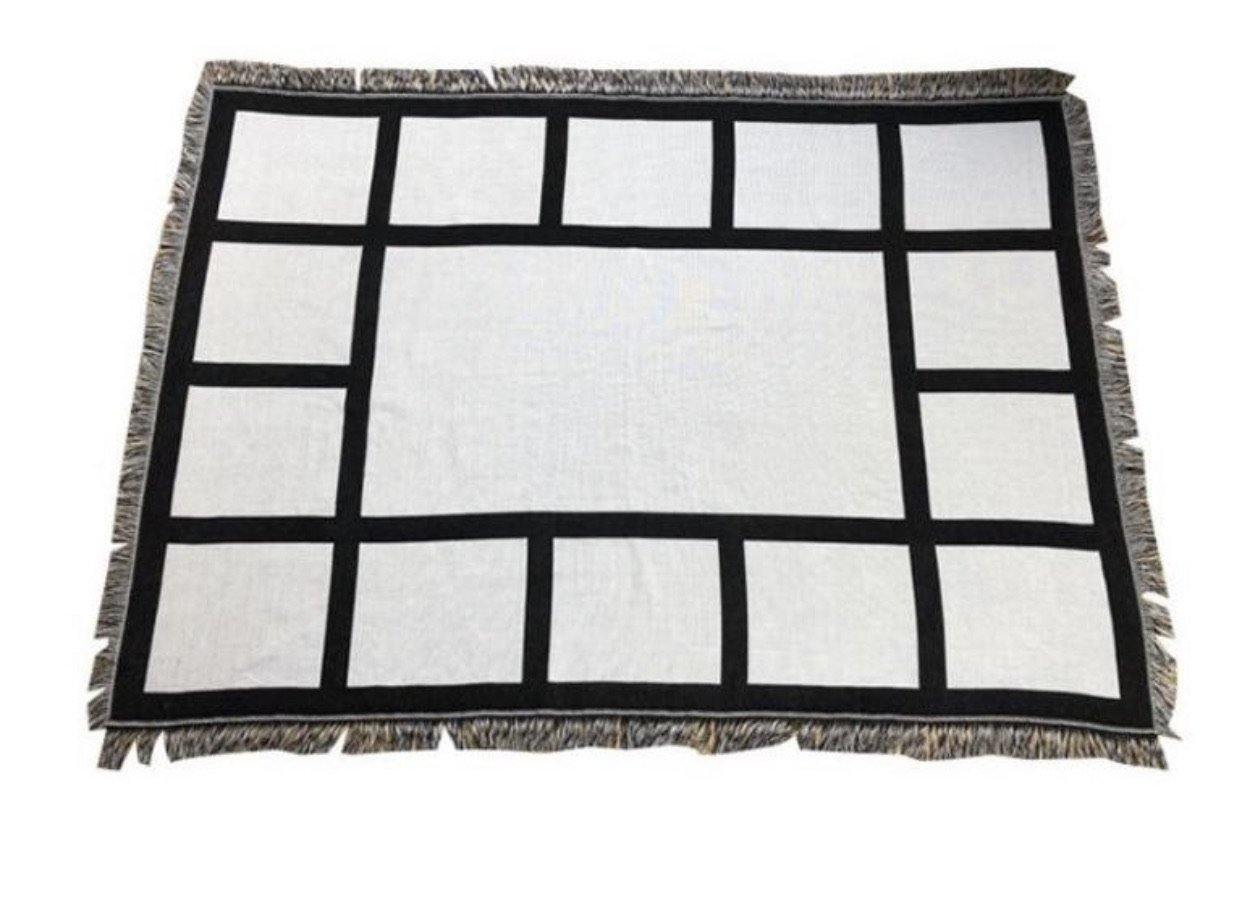 Custom 15 Panel Throw Blanket - Family First Designs LLC