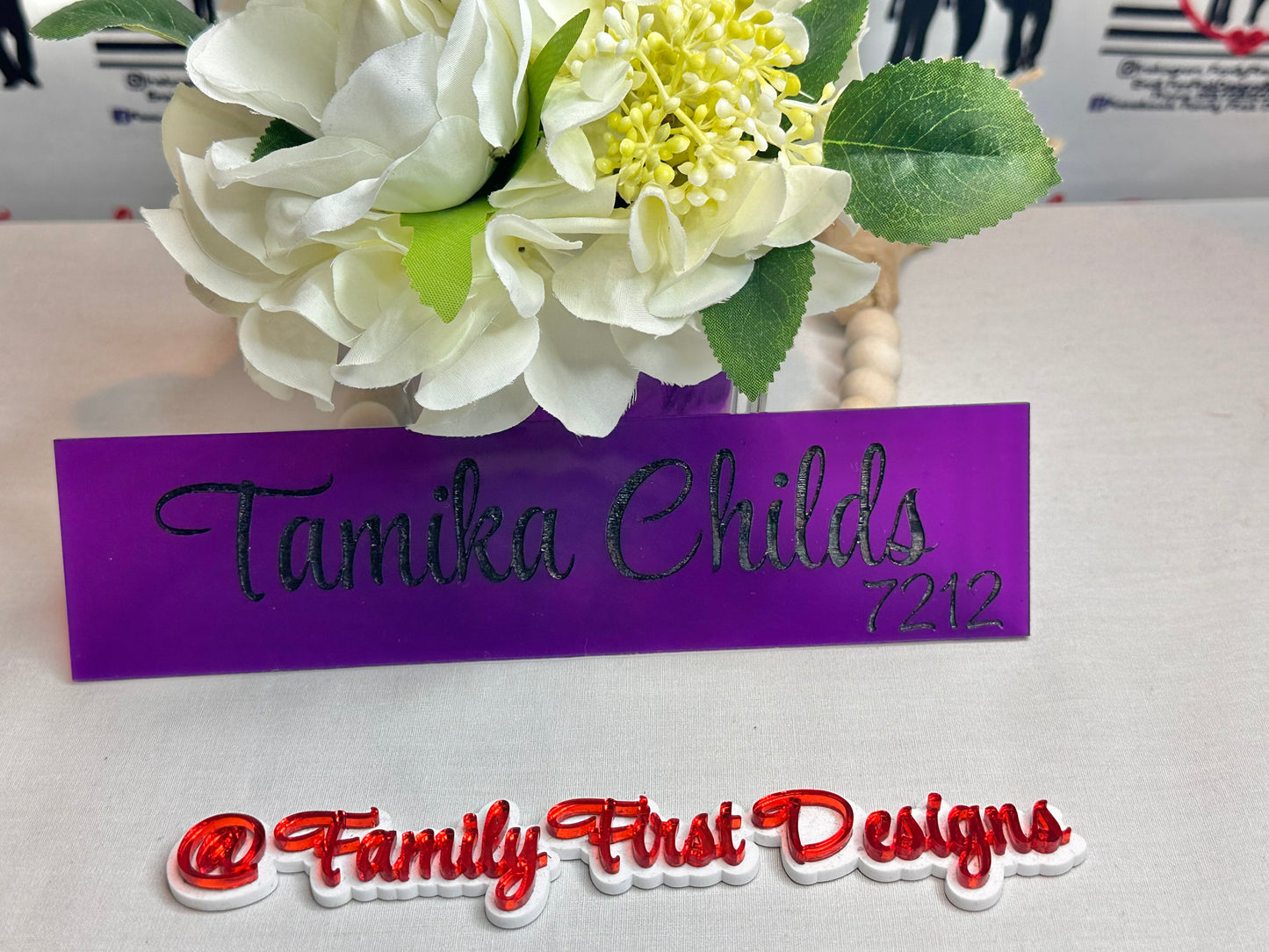 Custom Engraved Acrylic Name Plate