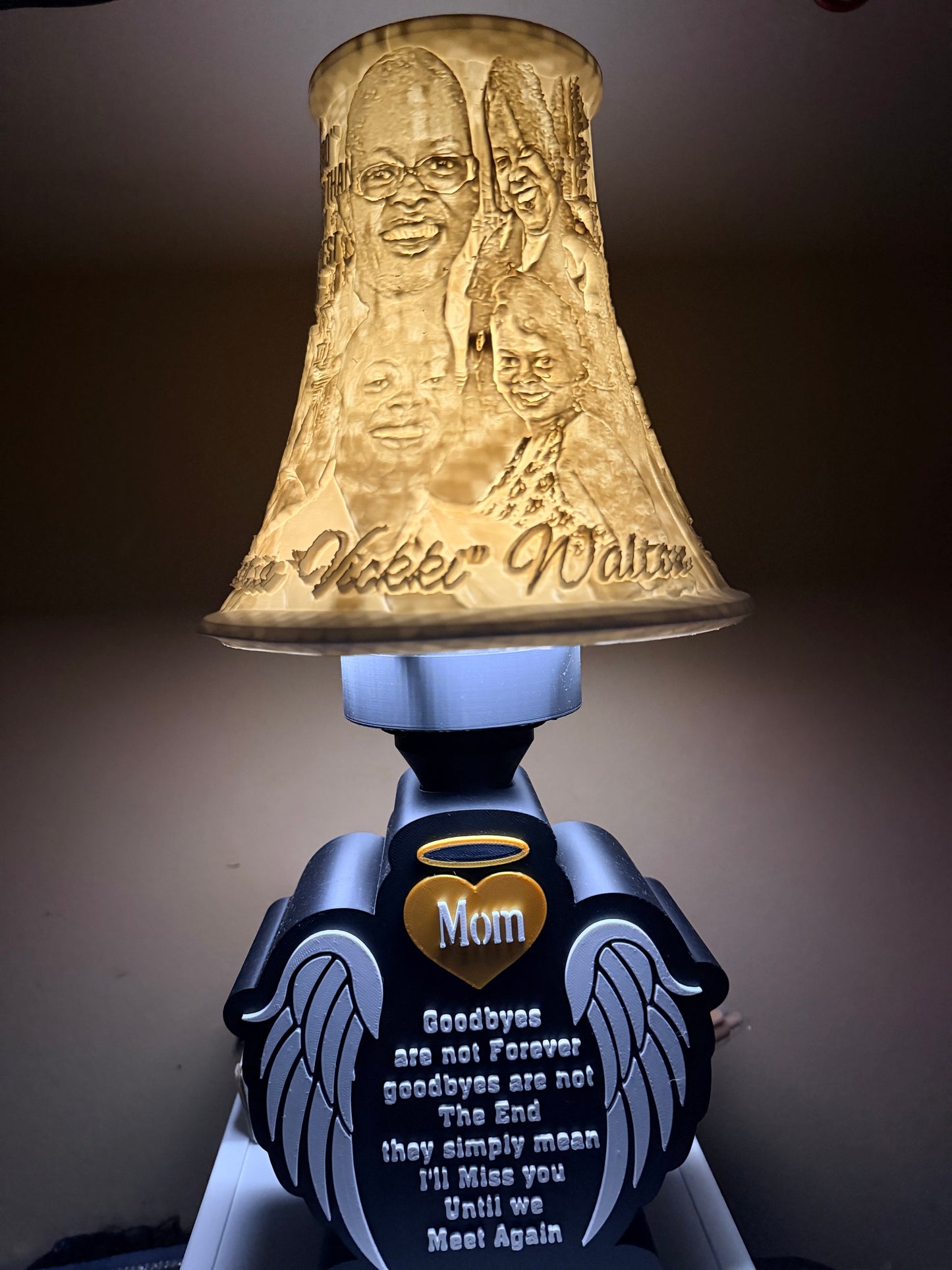 Custom 3D Photo Memorial Lamp