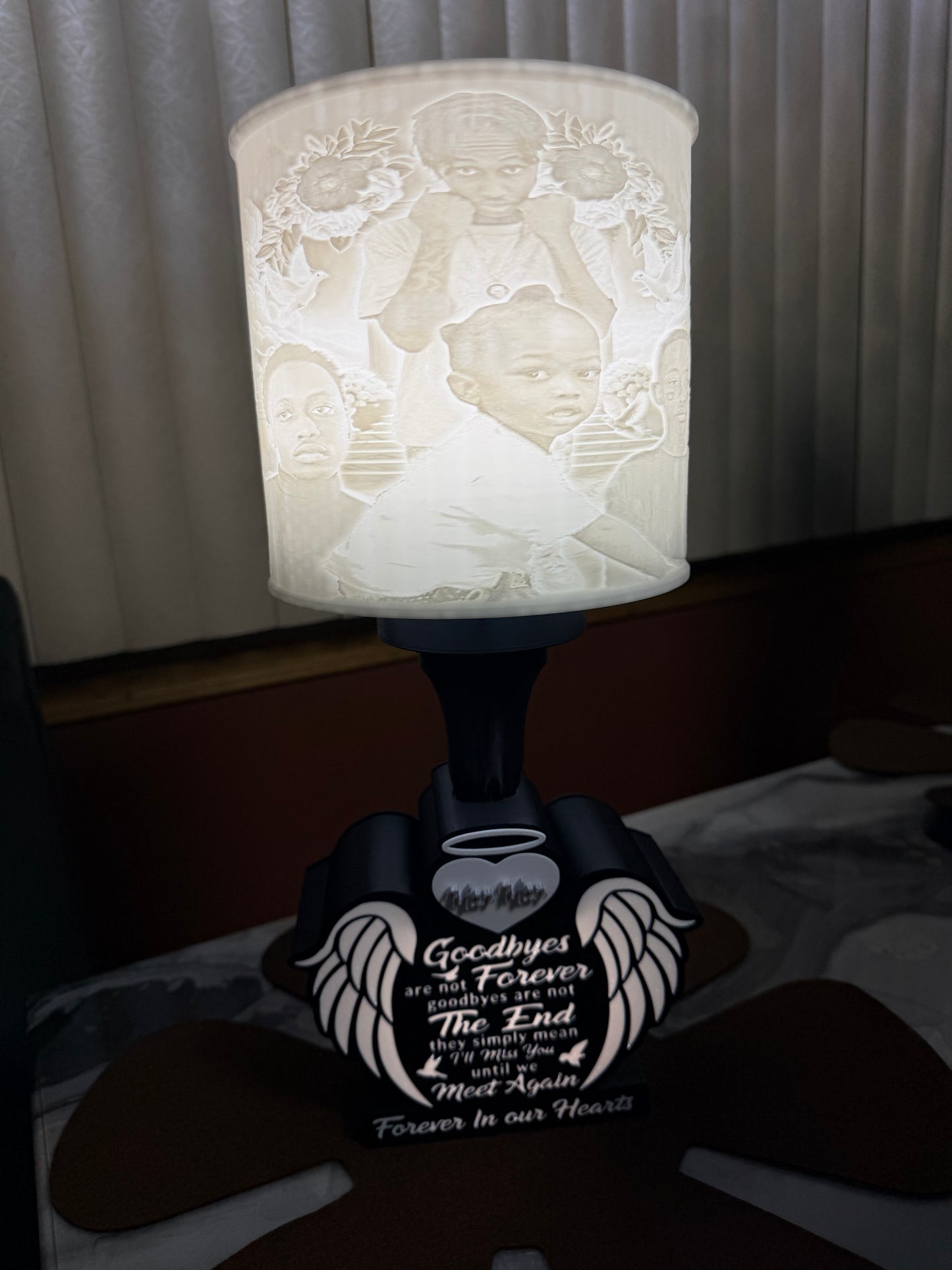 Custom 3D Photo Memorial Lamp