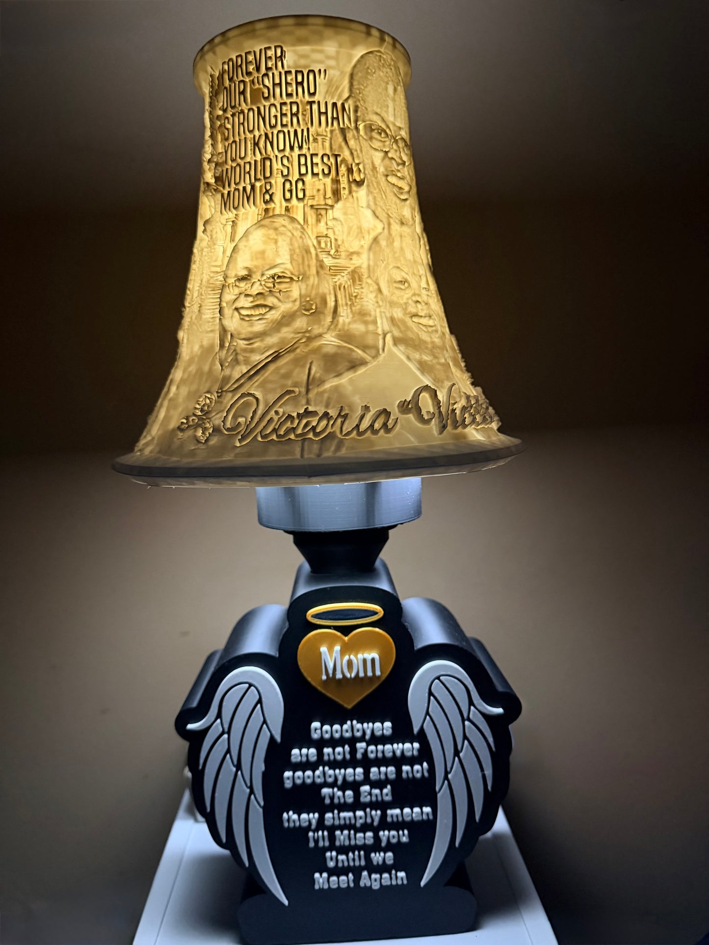 Custom 3D Photo Memorial Lamp