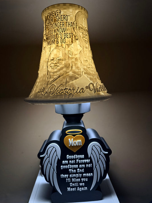 Custom 3D Photo Memorial Lamp