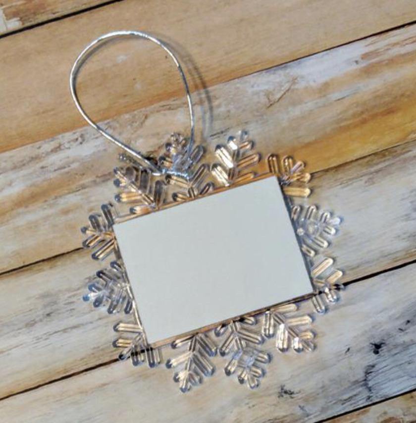 Clear Double Sided Custom Ornaments - Family First Designs LLC