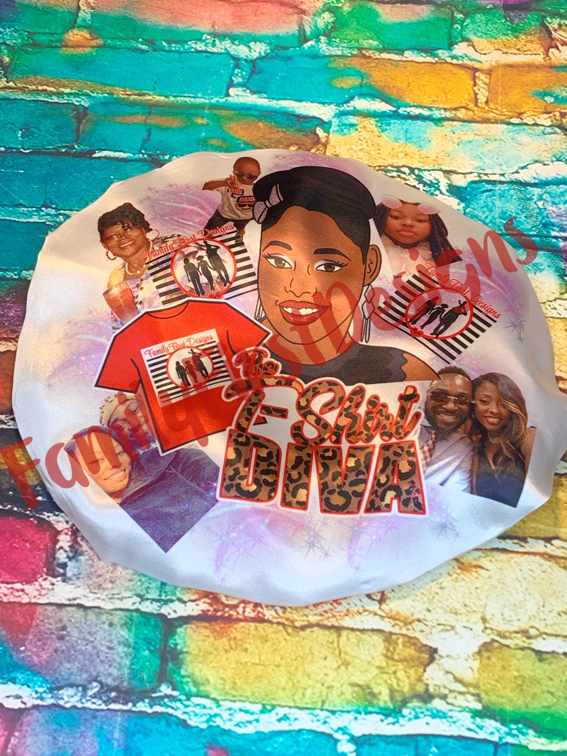 Custom Satin Hair Bonnet - Family First Designs LLC