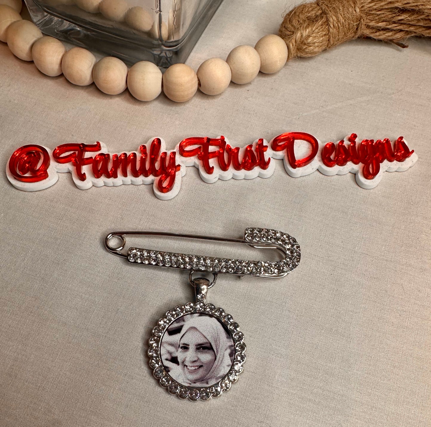 Custom Photo Pin Brooch