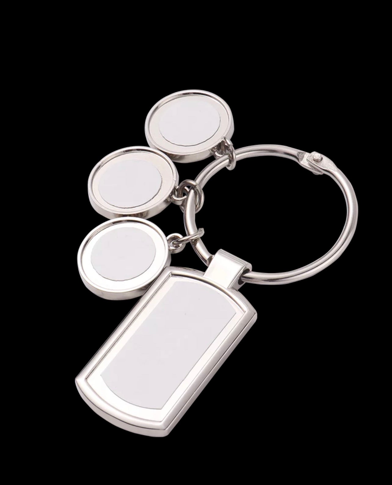 Custom Metal Dog tag Keychain with charms