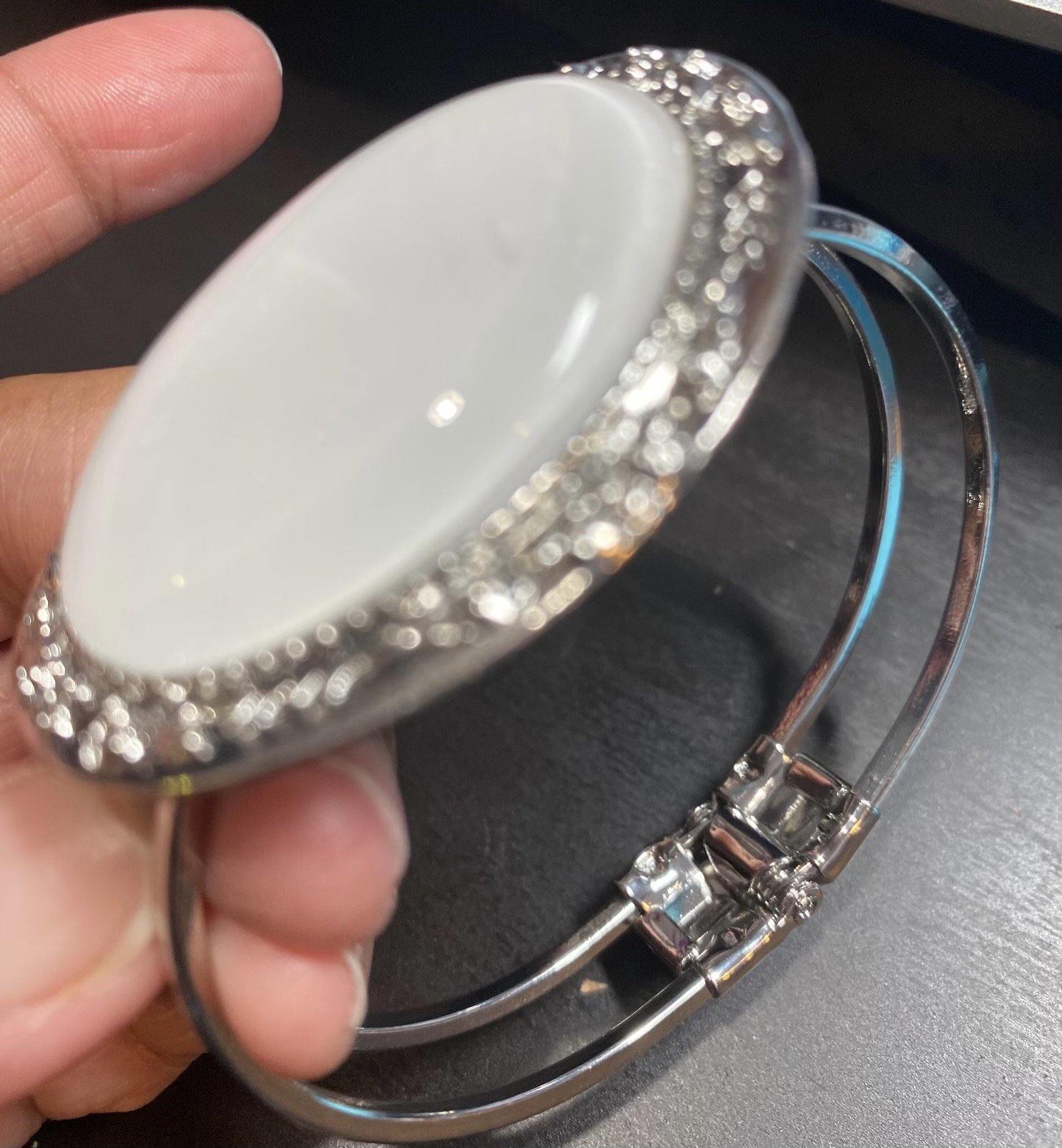 Custom 3D Crystal Cuff Bracelet - Family First Designs LLC