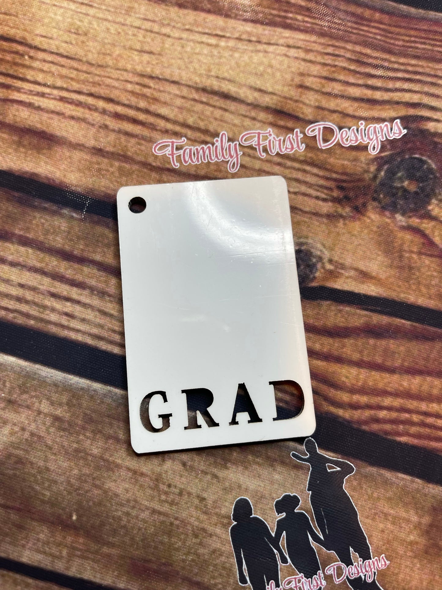 Photo Cutout Title Keychain