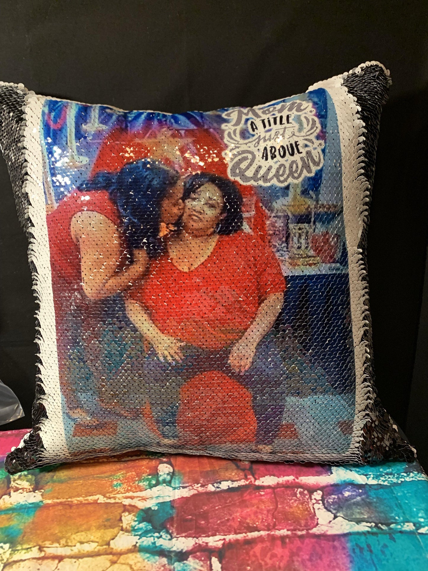 Custom Sequin Pillows - Family First Designs LLC