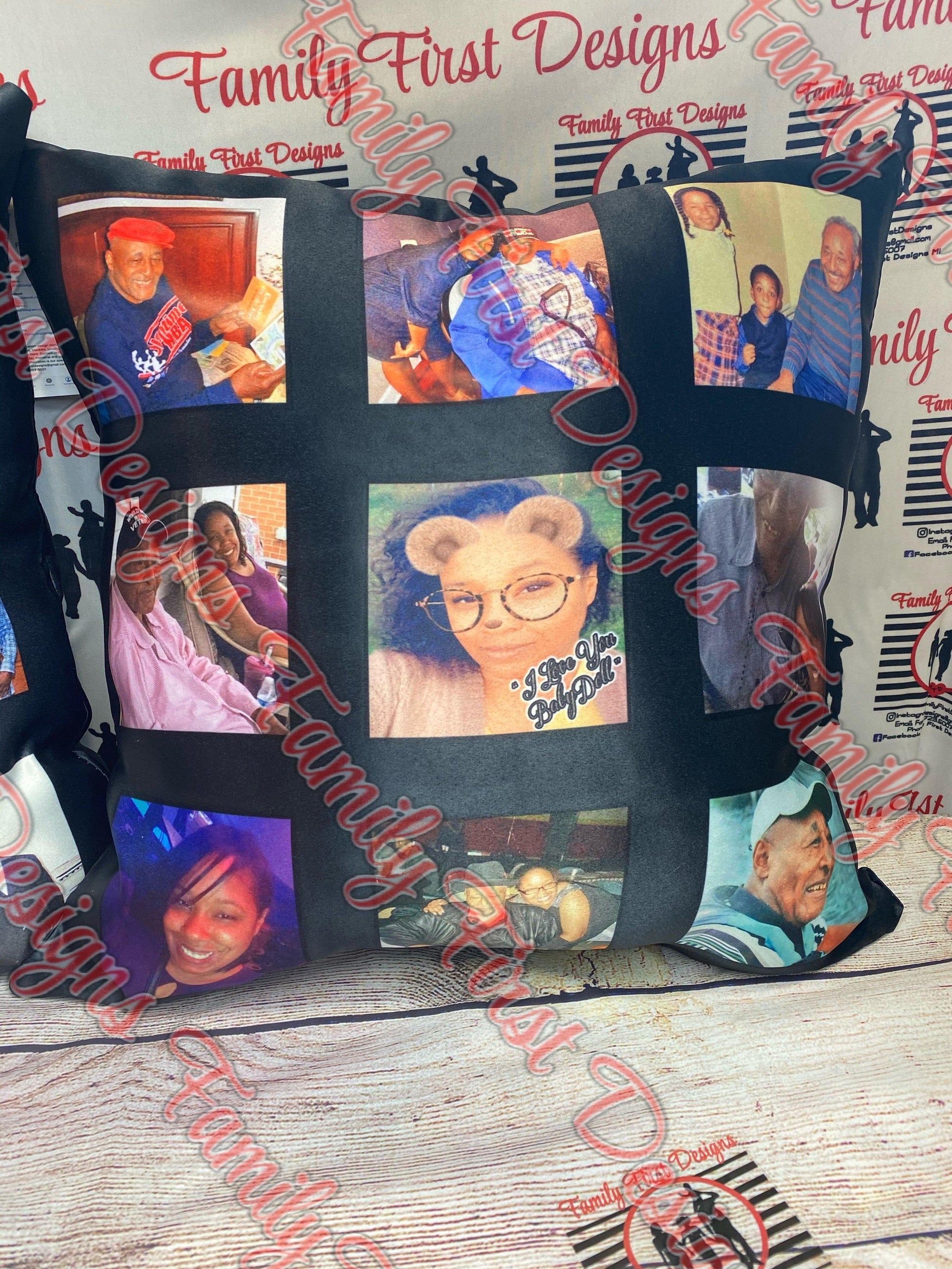 Custom Panel Pillow - Family First Designs LLC