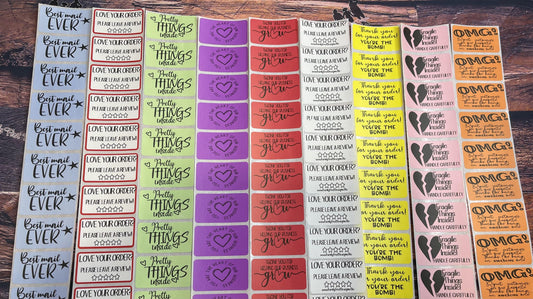 Custom business labels, personalized packaging labels, fragile stickers, thank you stickers, minimal packaging labels, social media labels - Family First Designs LLC