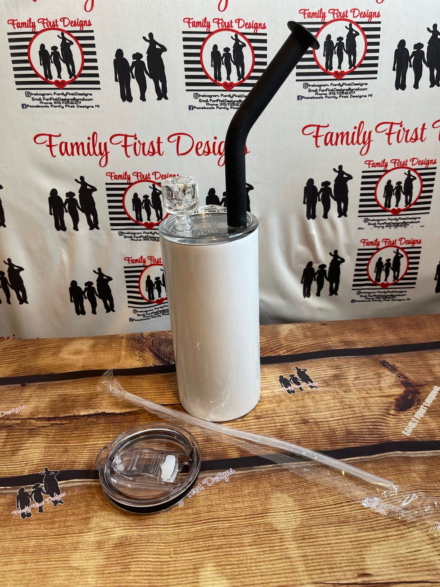 Custom Smoke Tumbler (w/Polar Blast Lid)