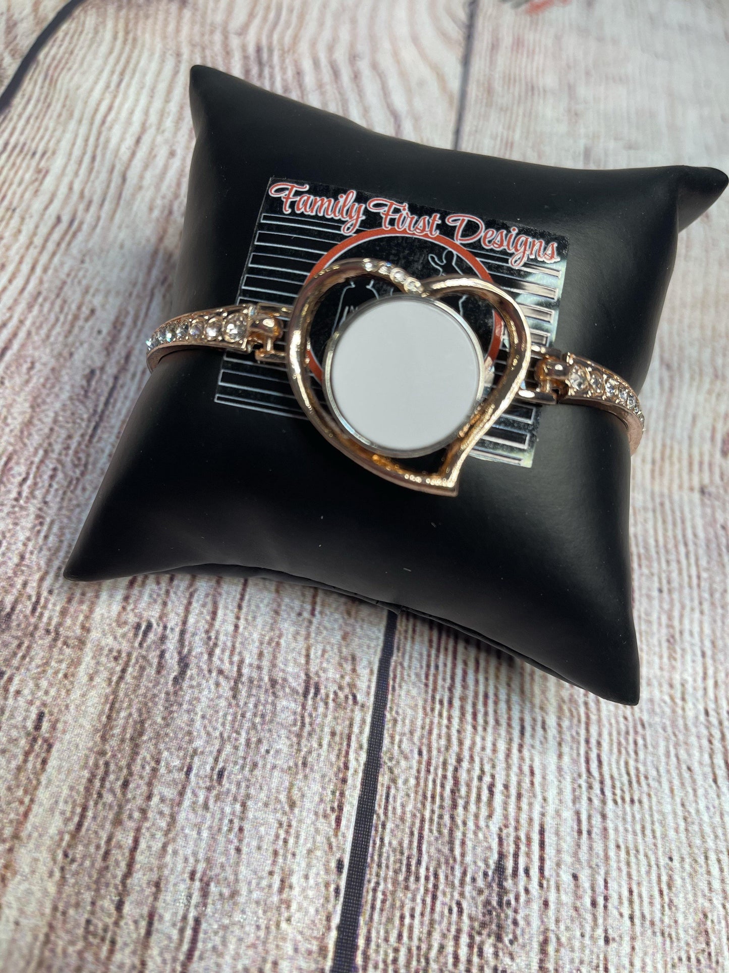 Heart Snap Photo Bracelets - Family First Designs LLC
