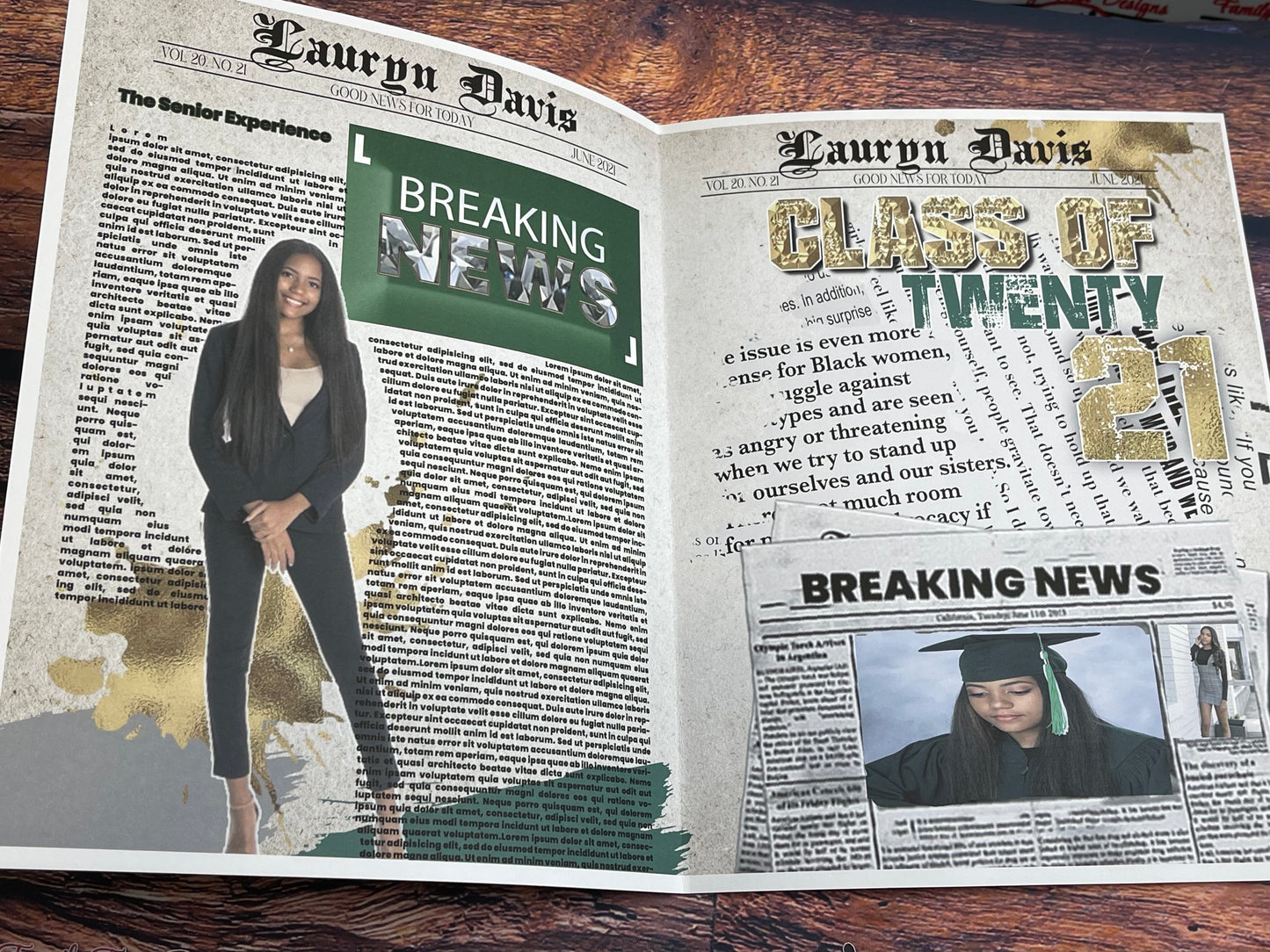 Custom Graduation Newsletter