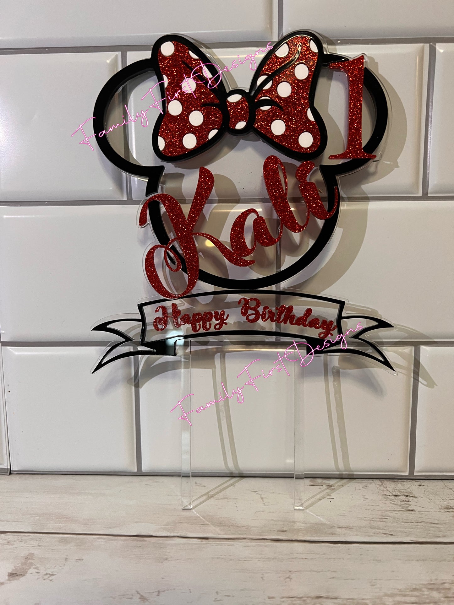 Custom Acrylic Cake Topper