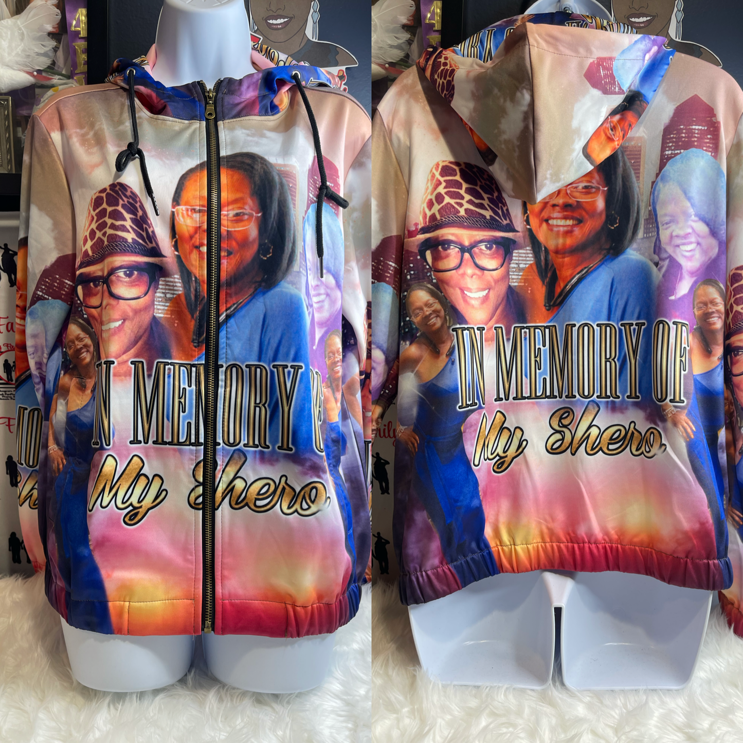 Custom All Over Print Full Zip Hoodie