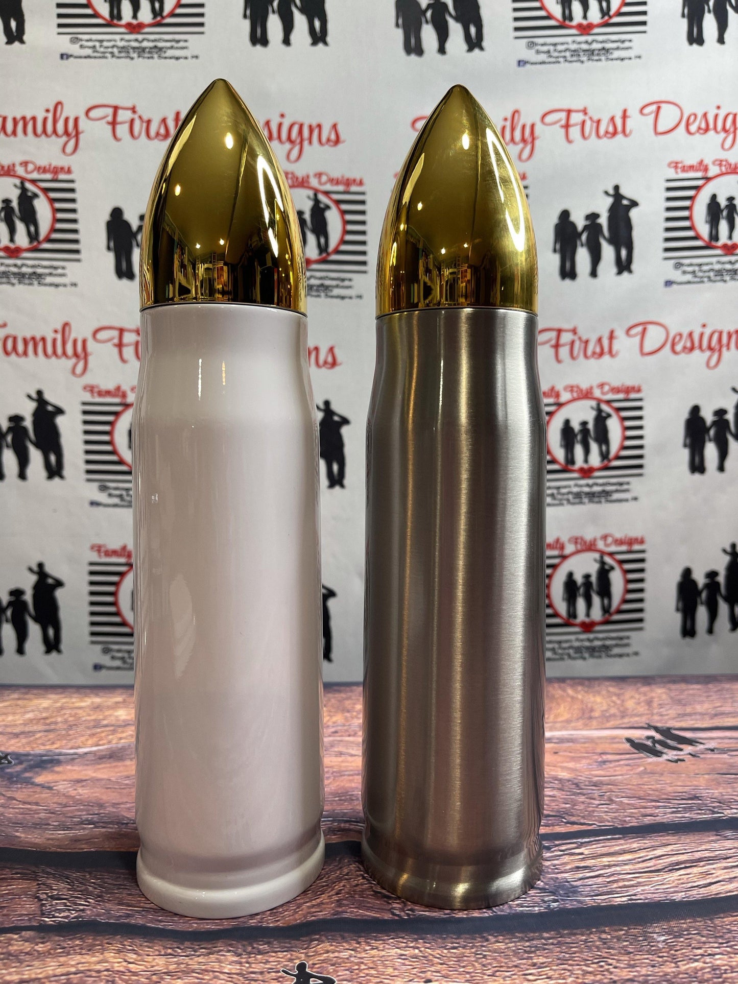 17 oz. Custom Bullet Tumbler - Family First Designs LLC