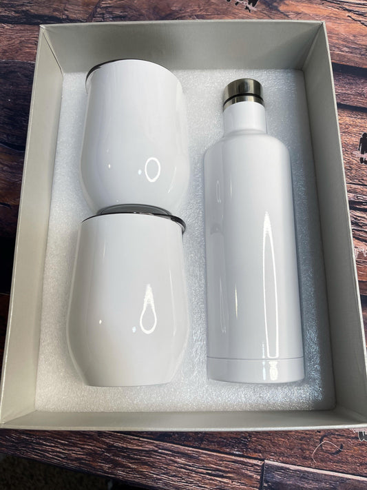 Custom Wine Decanter Set with Gift Box - Family First Designs LLC