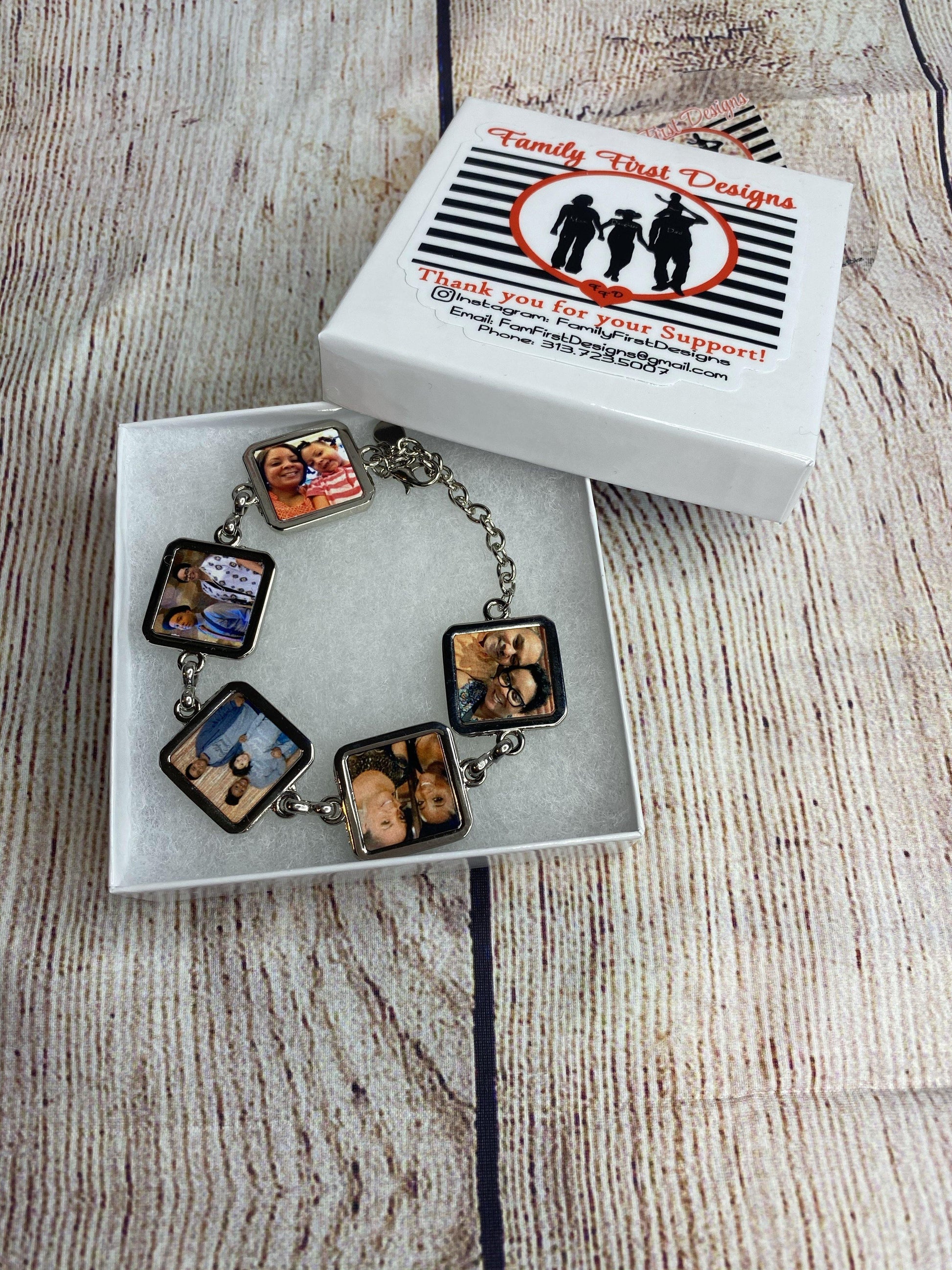 Photo Charm Bracelet - Family First Designs LLC