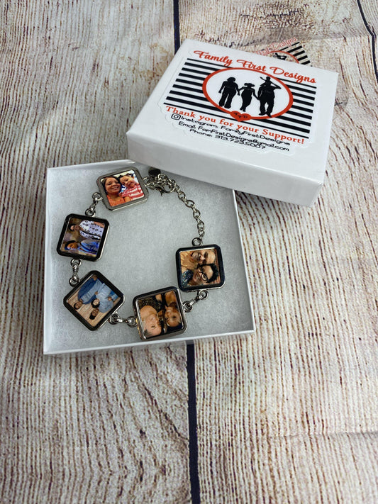 Photo Charm Bracelet - Family First Designs LLC