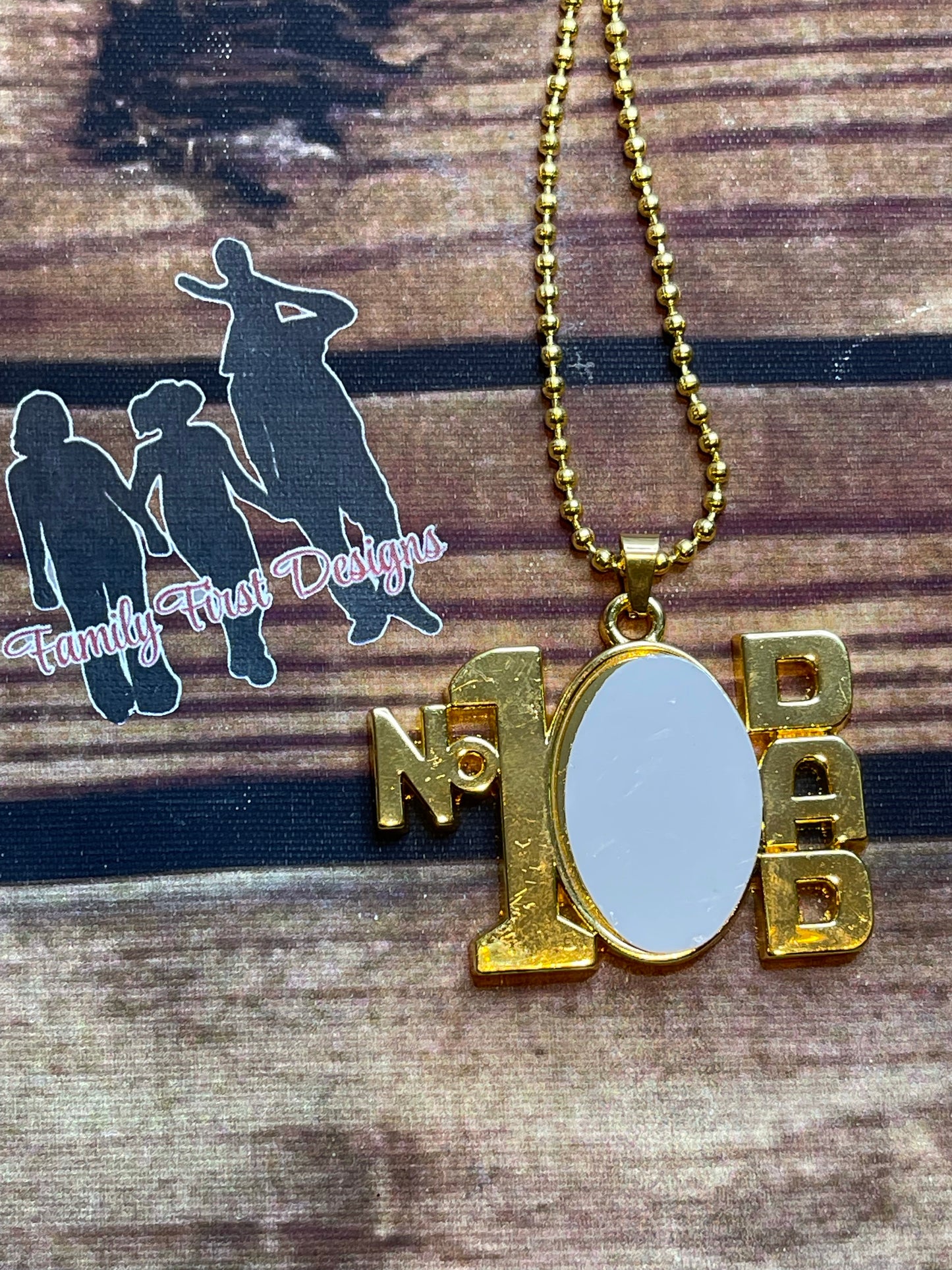 Custom No. 1 Dad Necklace