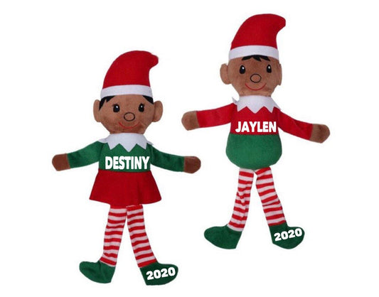 Personalized Black Elves - Family First Designs LLC