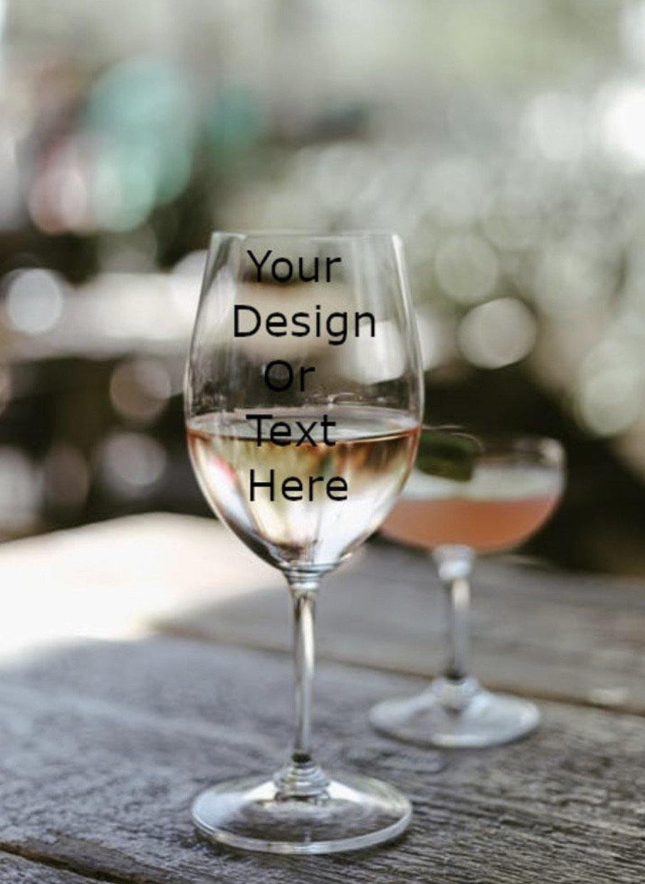 Custom Wine Glass - Family First Designs LLC
