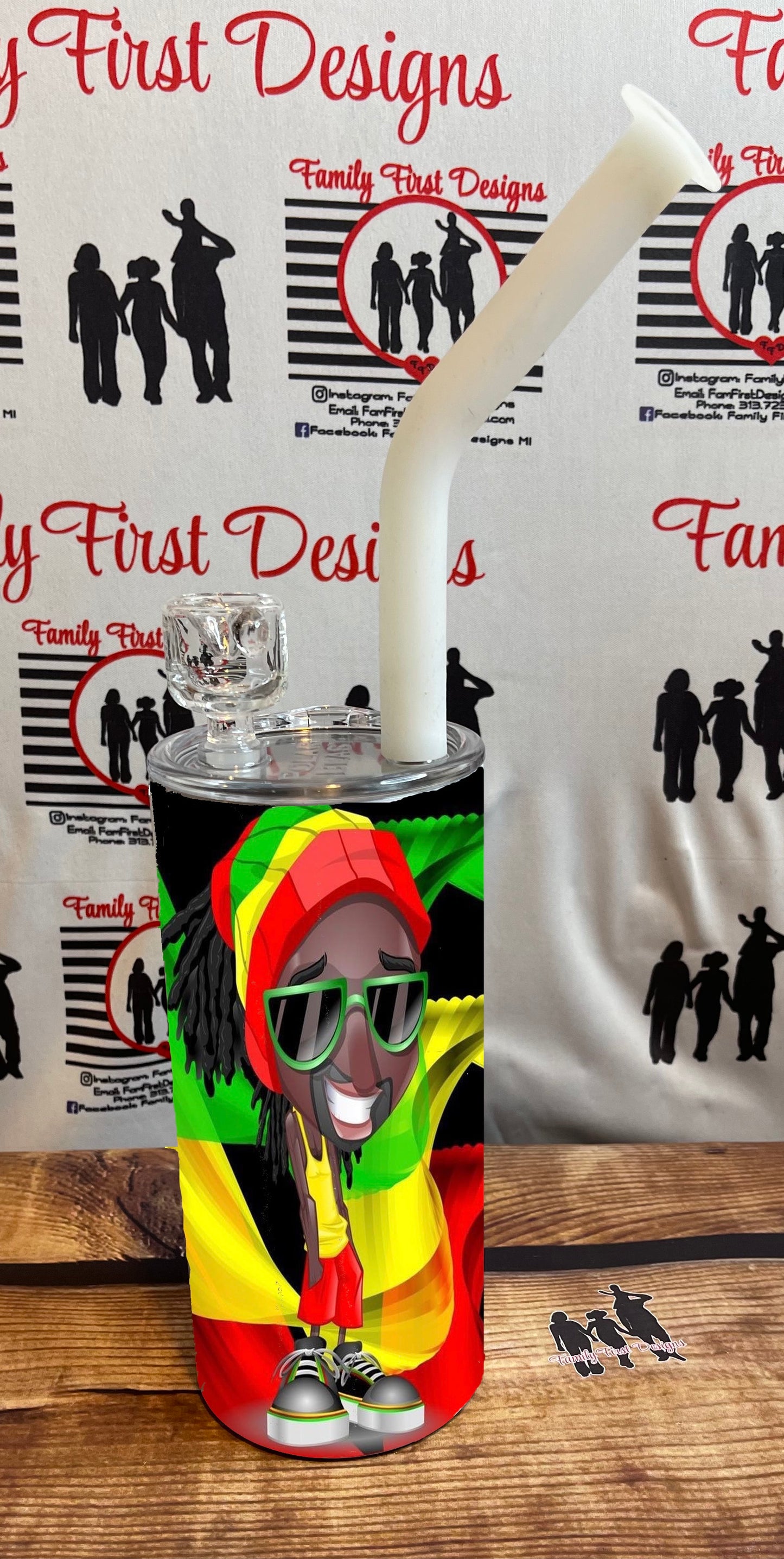 Custom Smoke Tumbler (w/Polar Blast Lid)