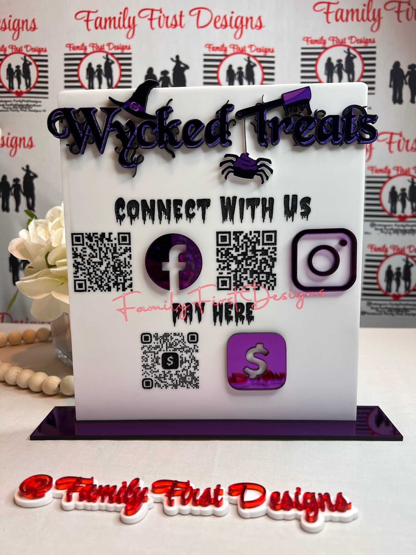 Custom Scan to Pay/Social Media Signs