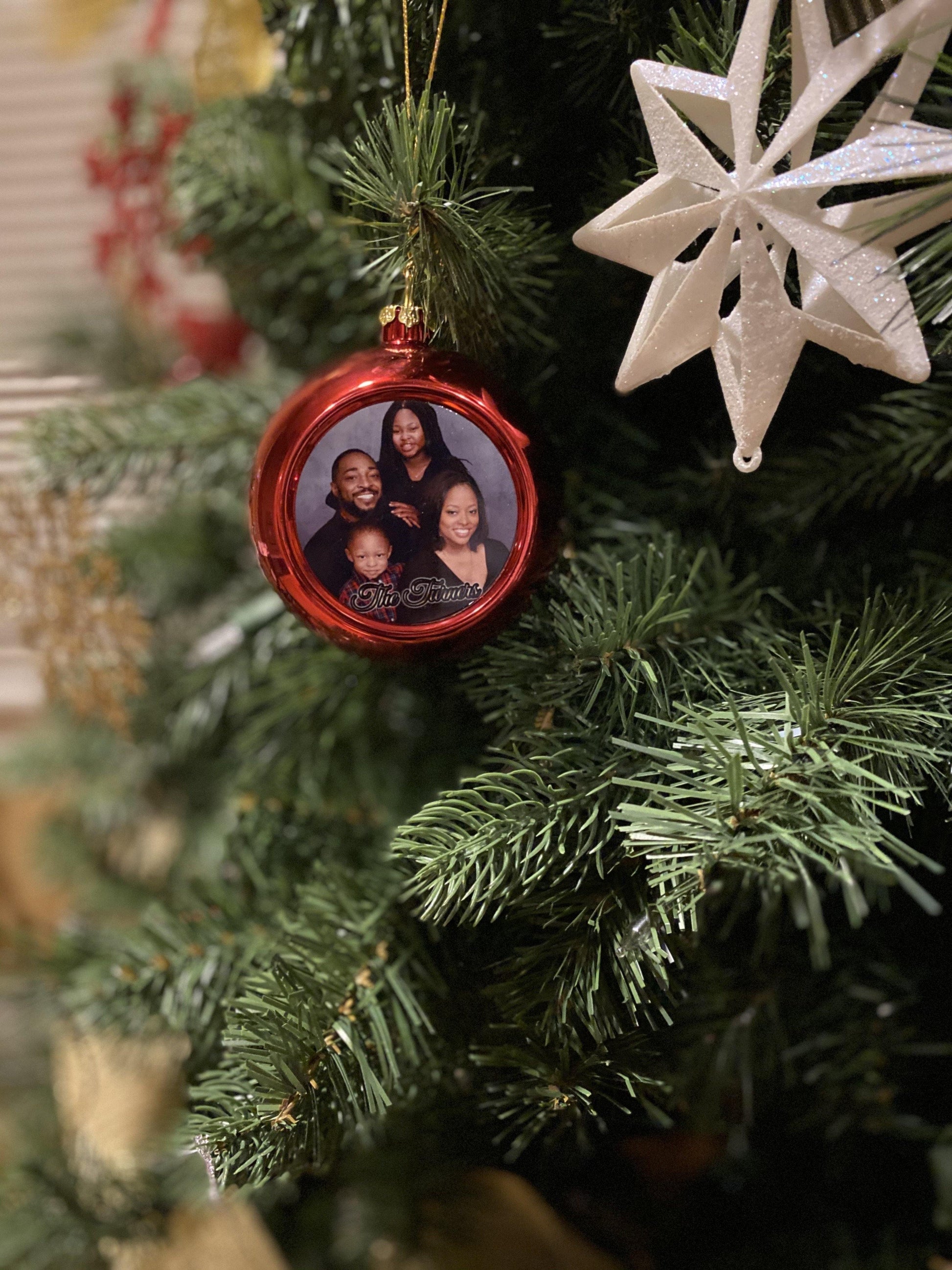3” Photo Holiday Bulb Ornament - Family First Designs LLC