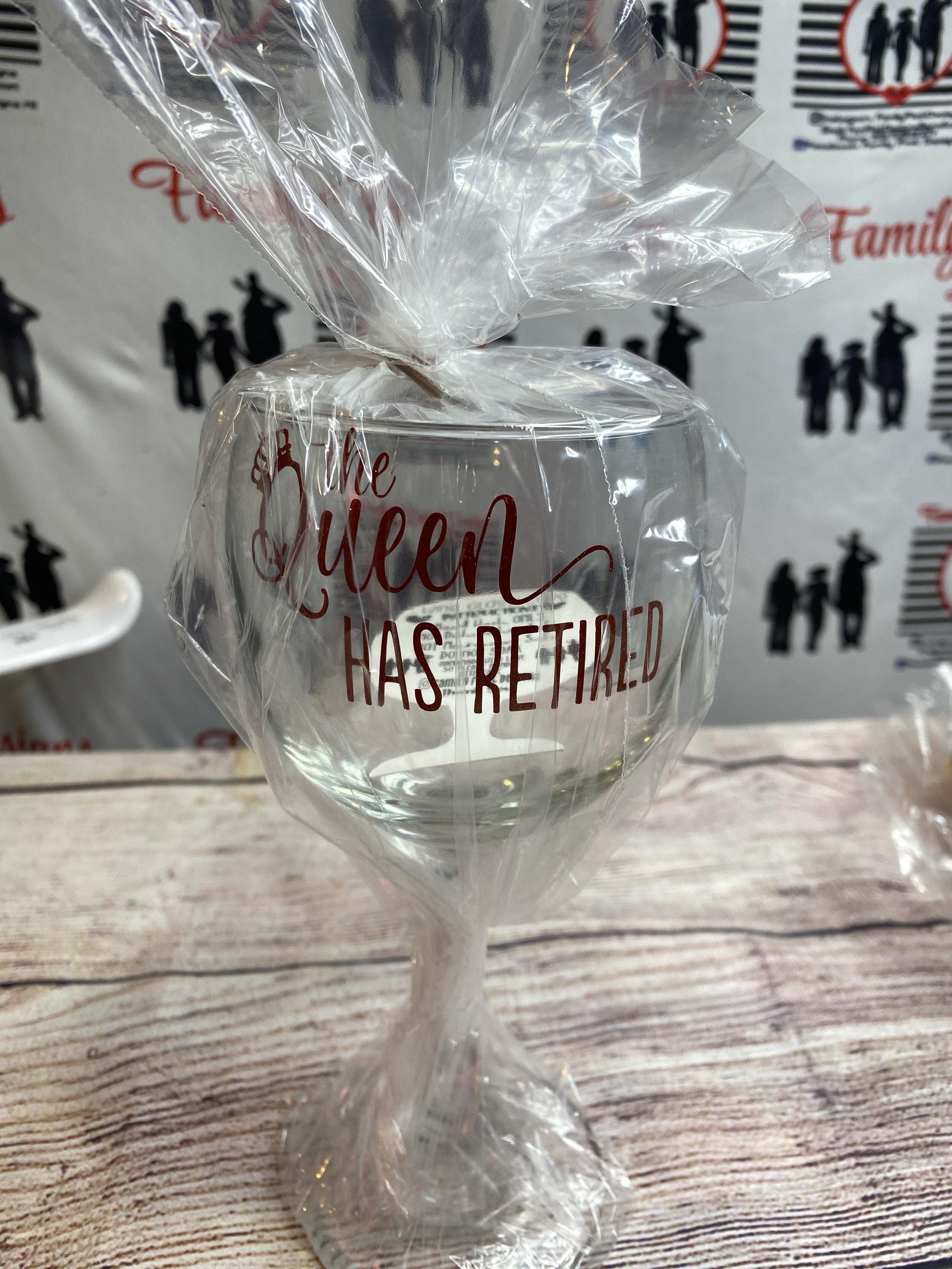 Custom Wine Glass - Family First Designs LLC