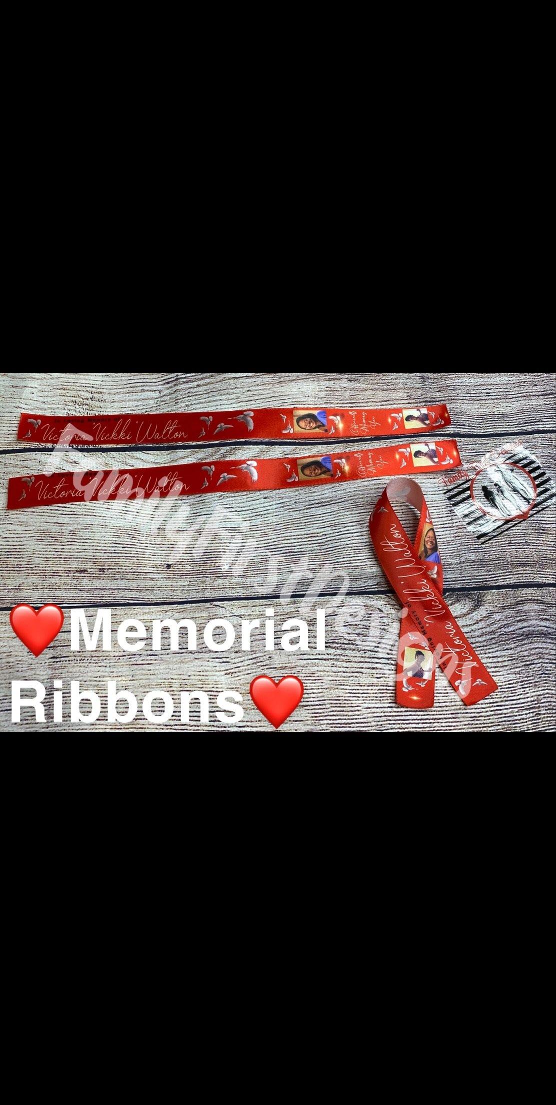 Photo Memorial Ribbons - Family First Designs LLC