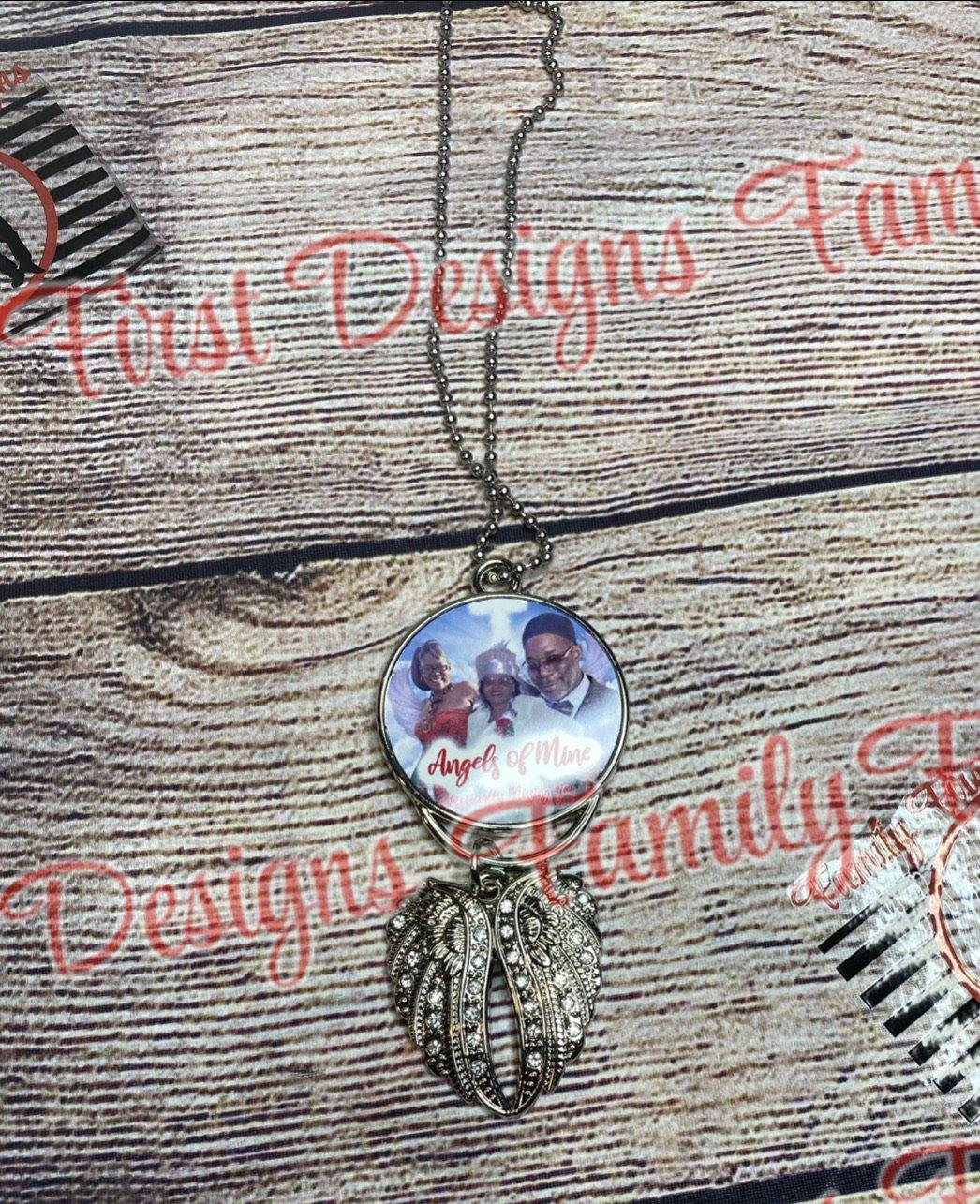 Photo Angel Wing Car Hanger - Family First Designs LLC