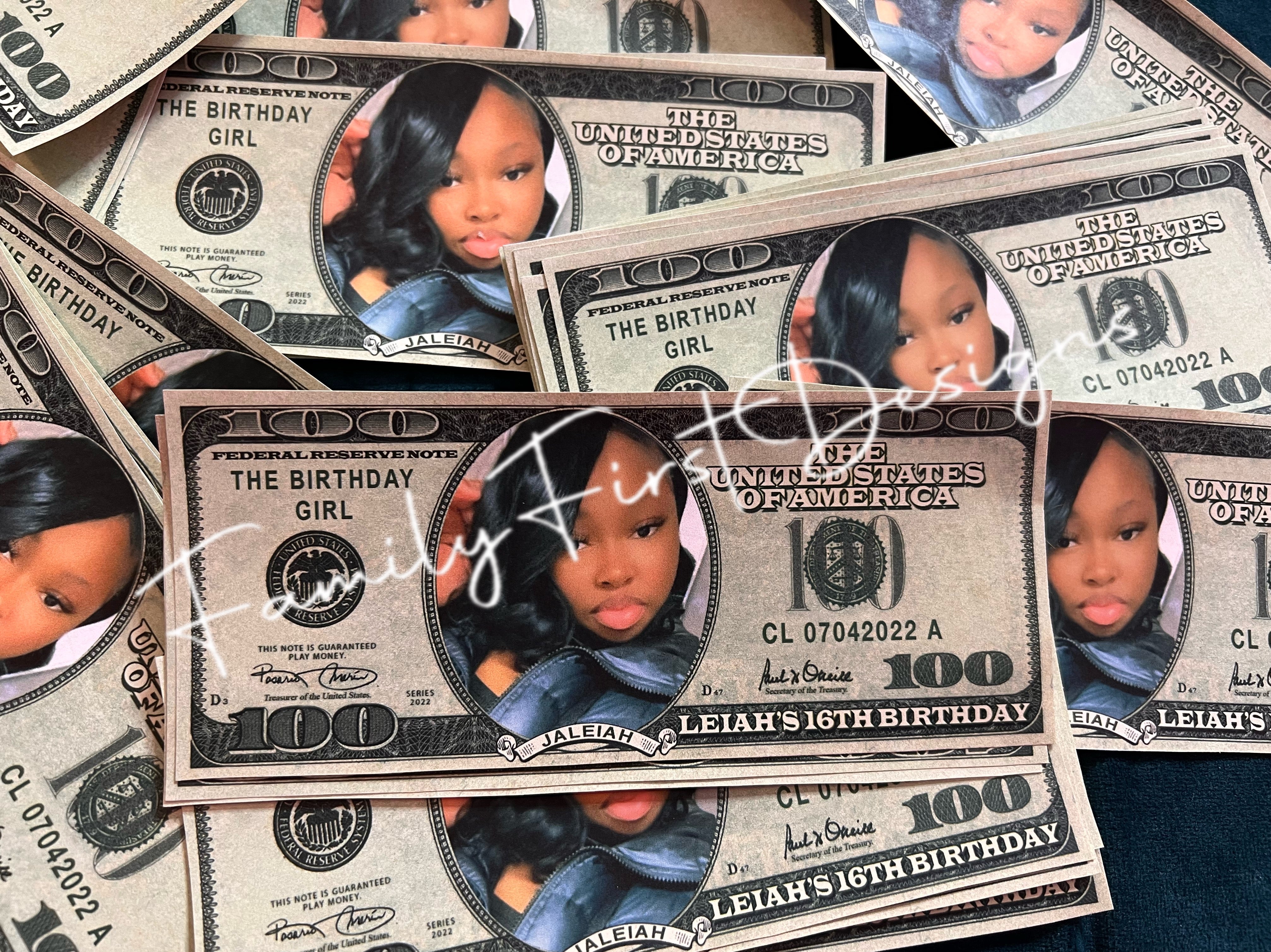Custom Play Money Example Custom Play Money – Family First Designs LLC