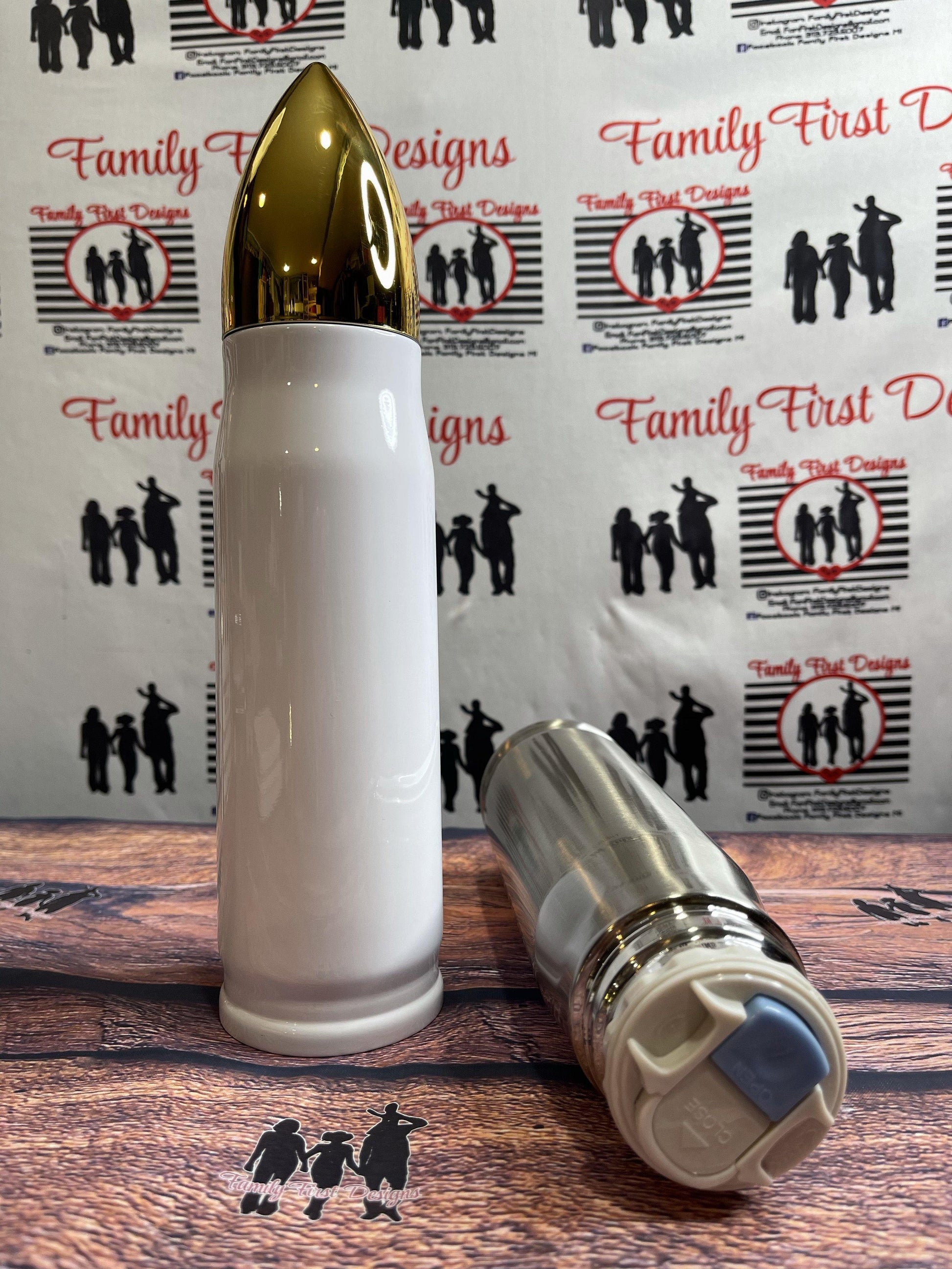 17 oz. Custom Bullet Tumbler - Family First Designs LLC