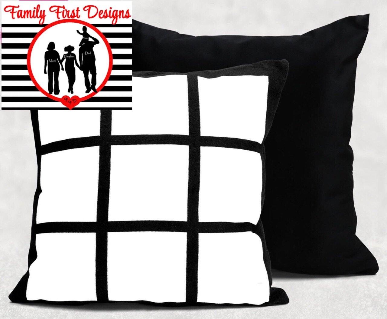 Custom Panel Pillow - Family First Designs LLC