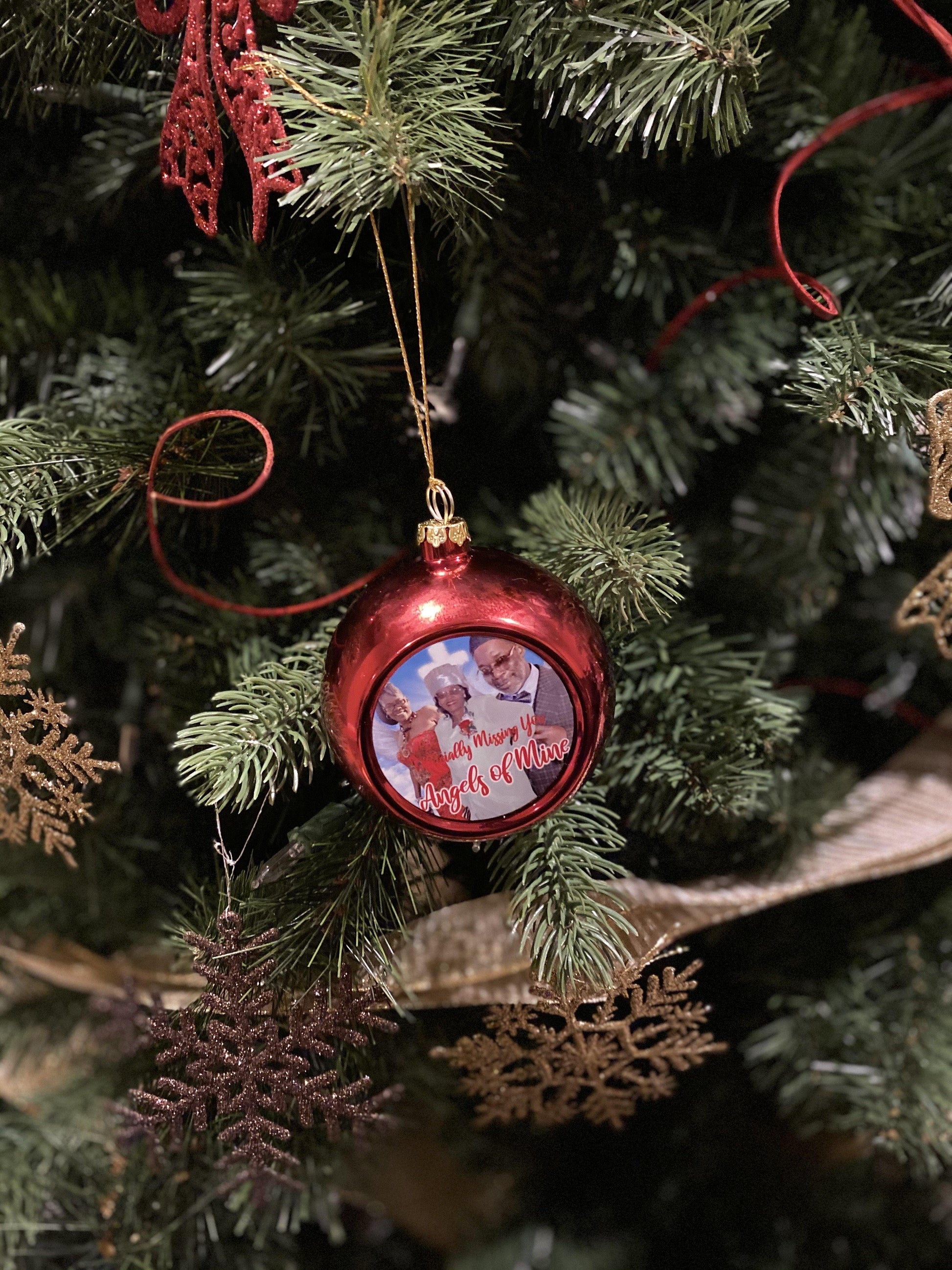 3” Photo Holiday Bulb Ornament - Family First Designs LLC